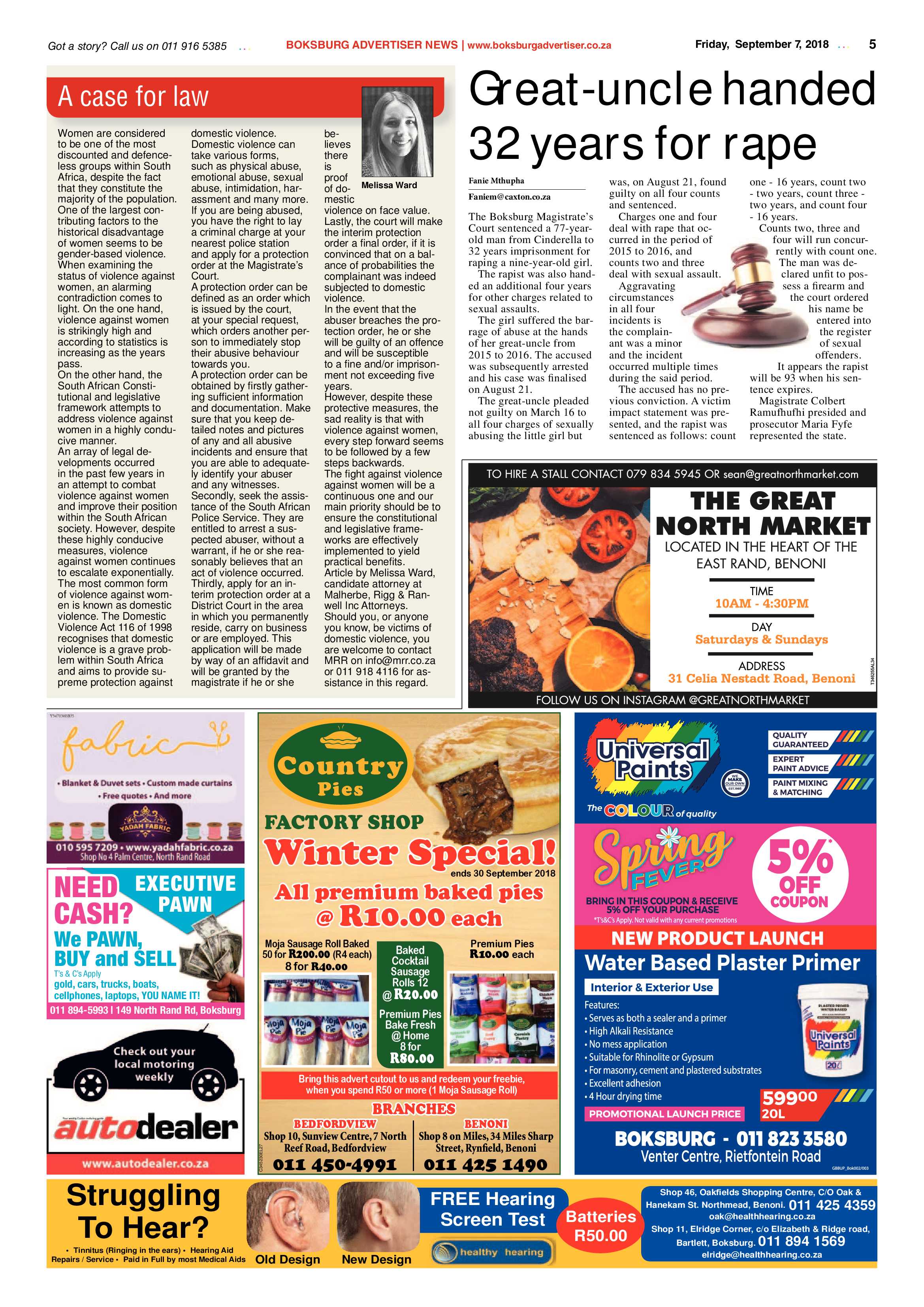 Boksburg Advertiser 04 September 2018 page 5