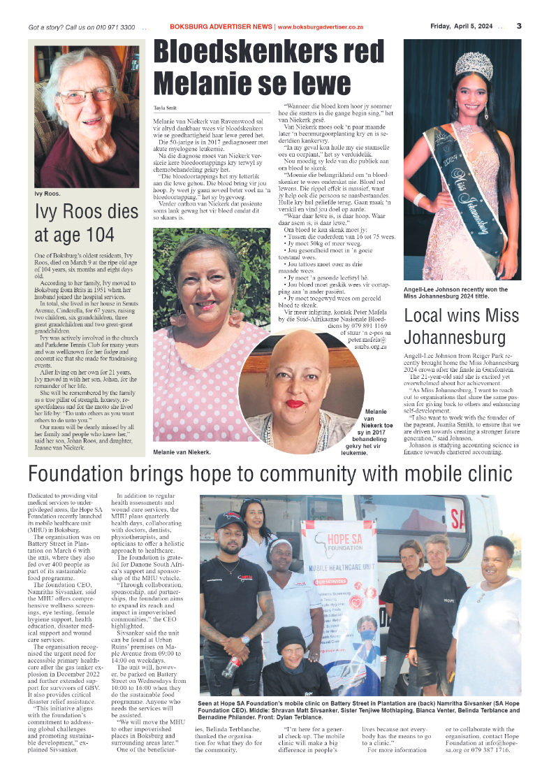 Boksburg Advertiser 05 April 2024 page 3