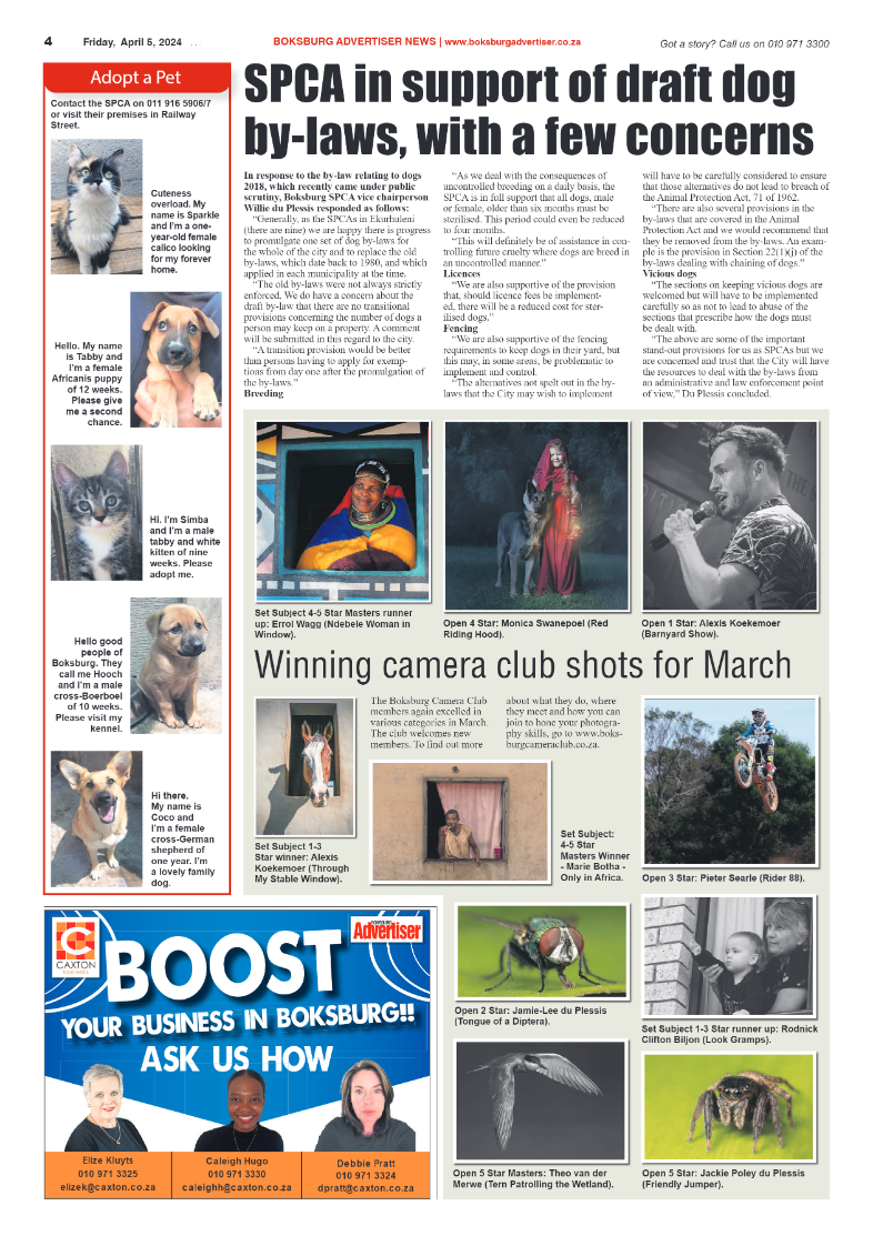 Boksburg Advertiser 05 April 2024 page 4