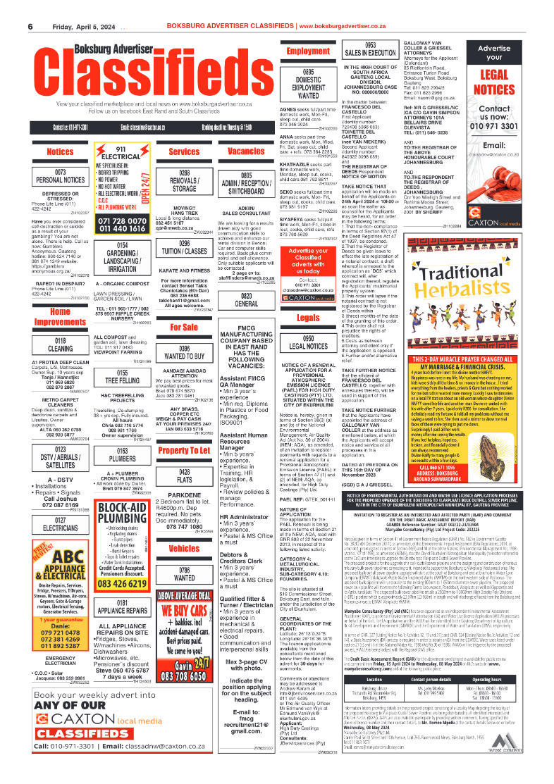 Boksburg Advertiser 05 April 2024 page 6
