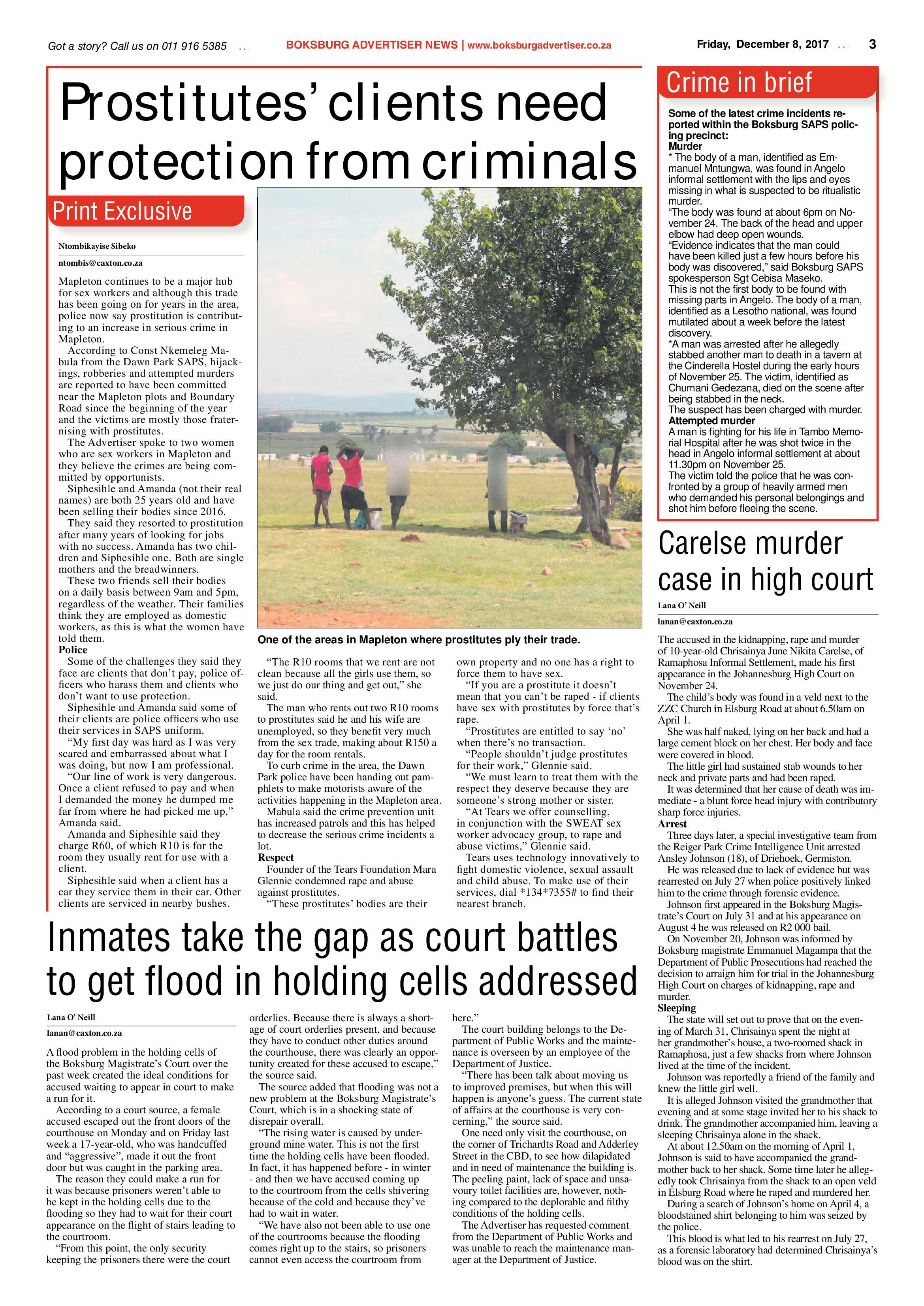 Boksburg Advertiser 05 December 2017 page 3
