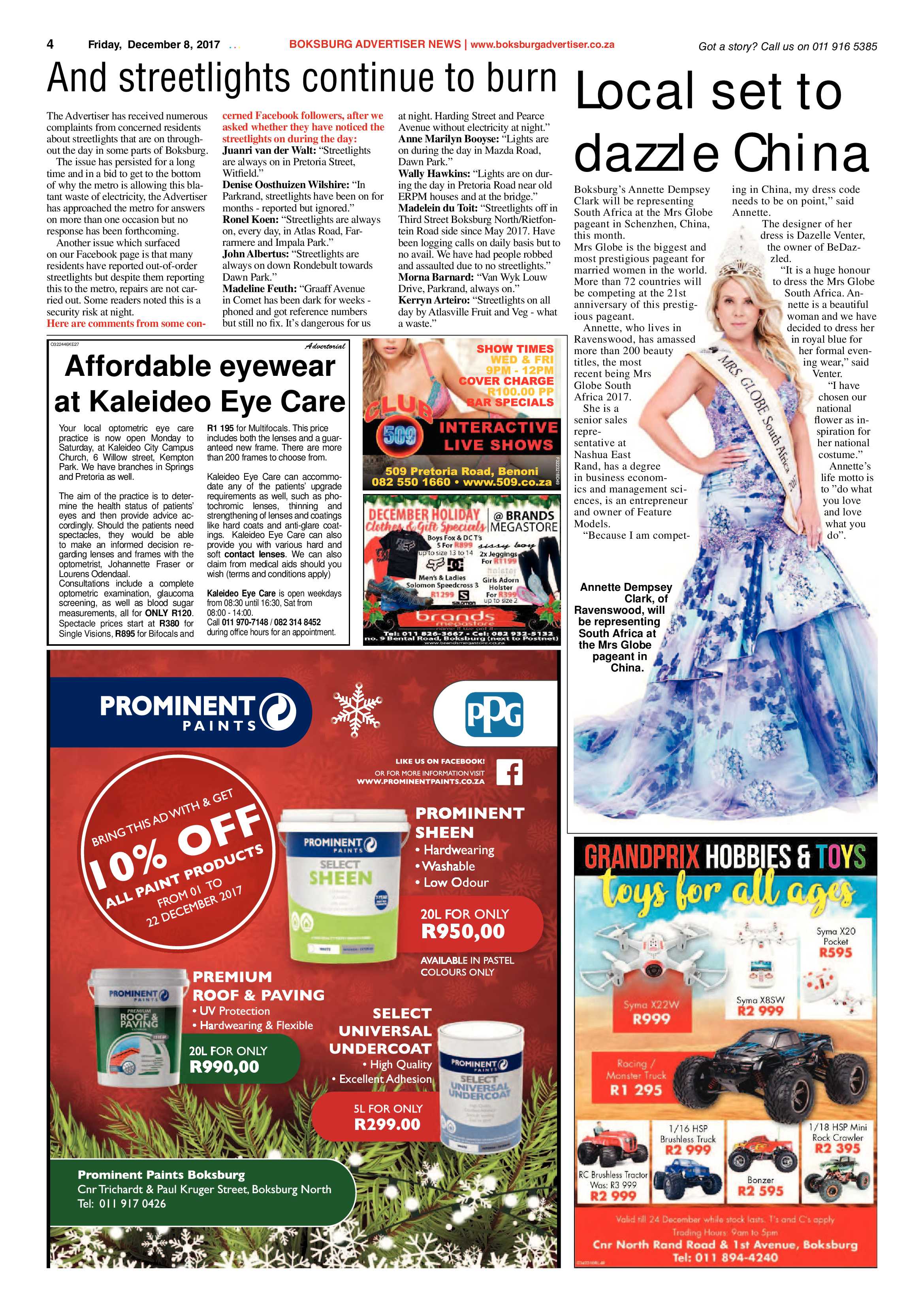 Boksburg Advertiser 05 December 2017 page 4