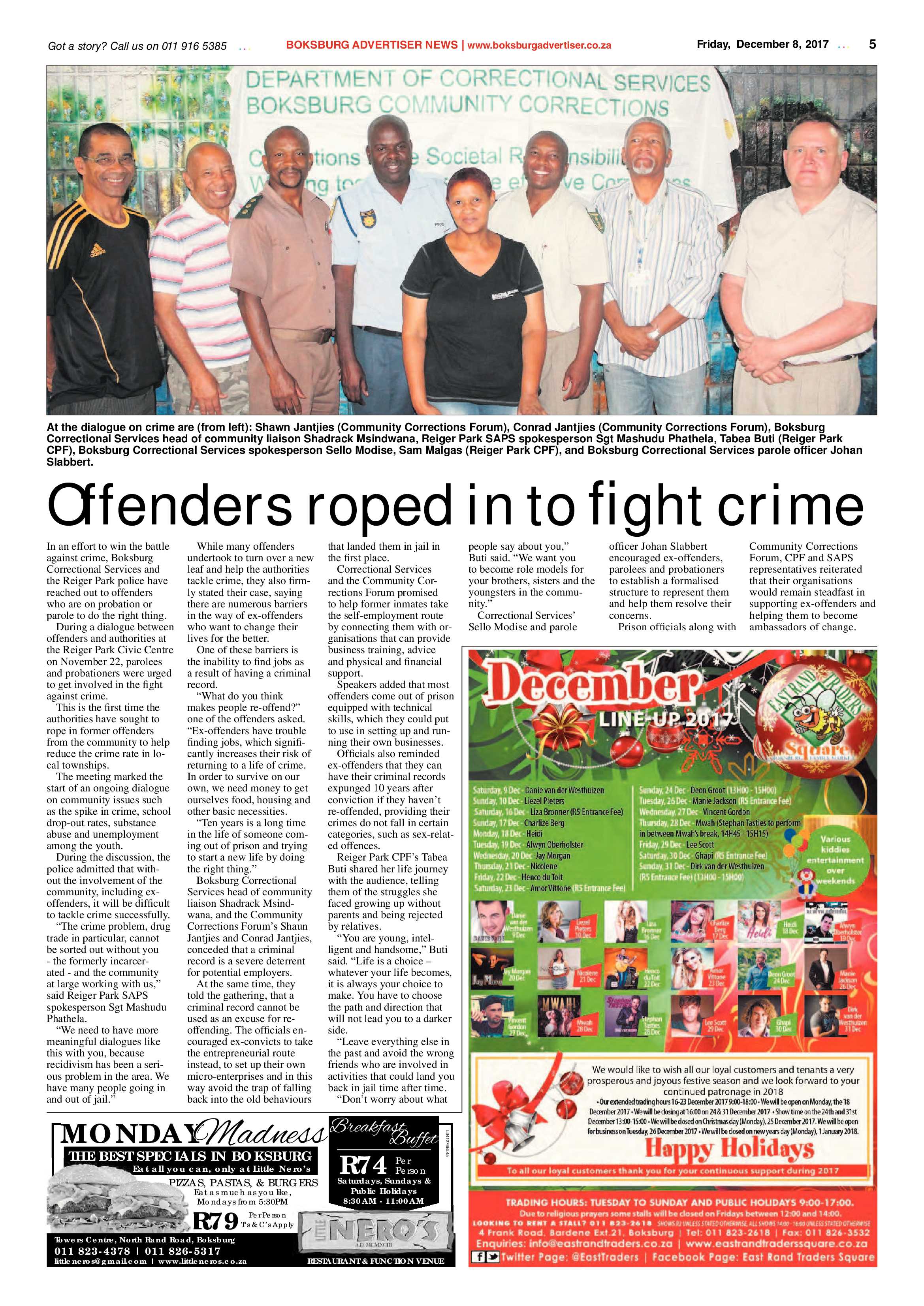 Boksburg Advertiser 05 December 2017 page 5