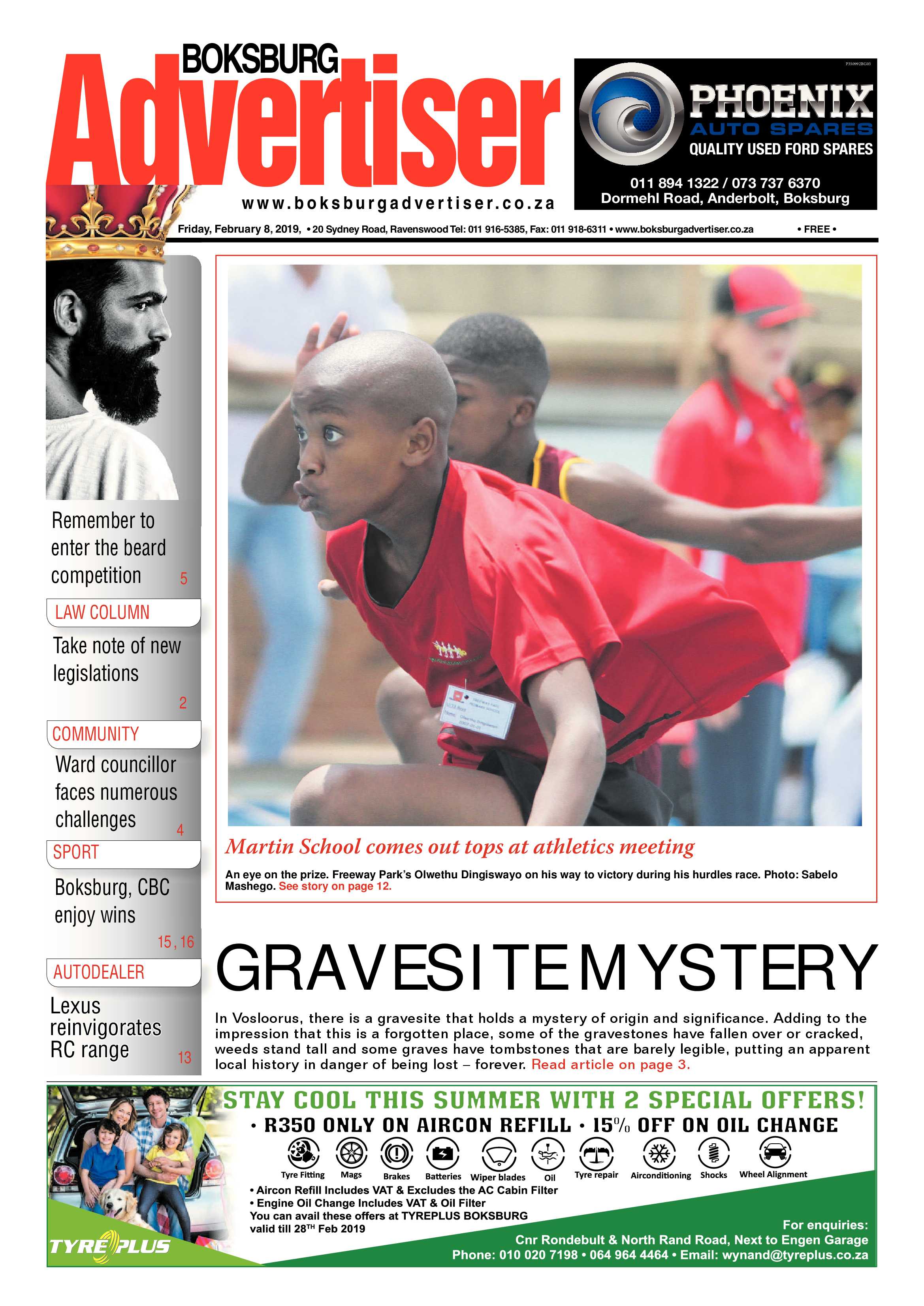 Boksburg Advertiser 05 February 2019 page 1
