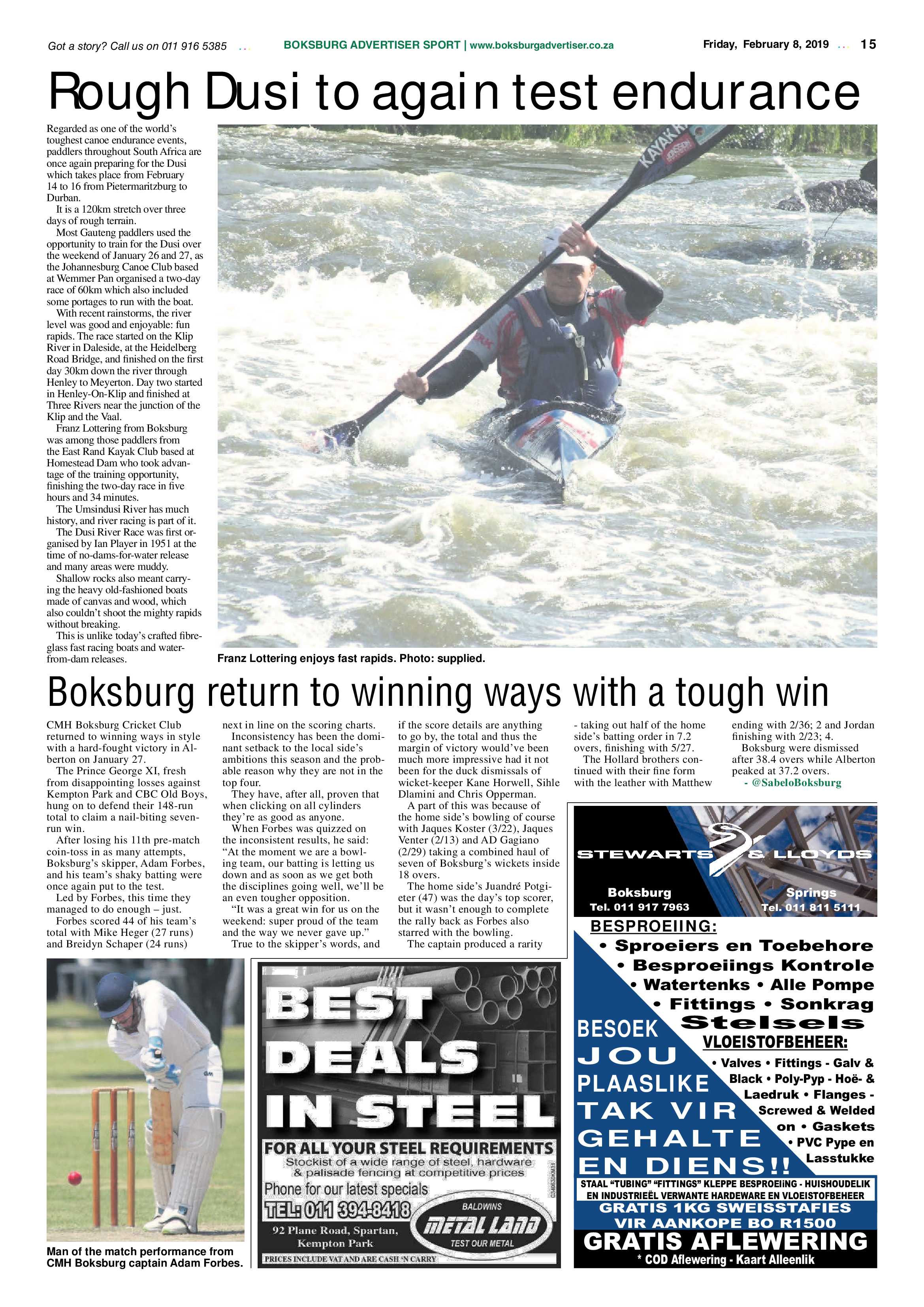 Boksburg Advertiser 05 February 2019 page 15