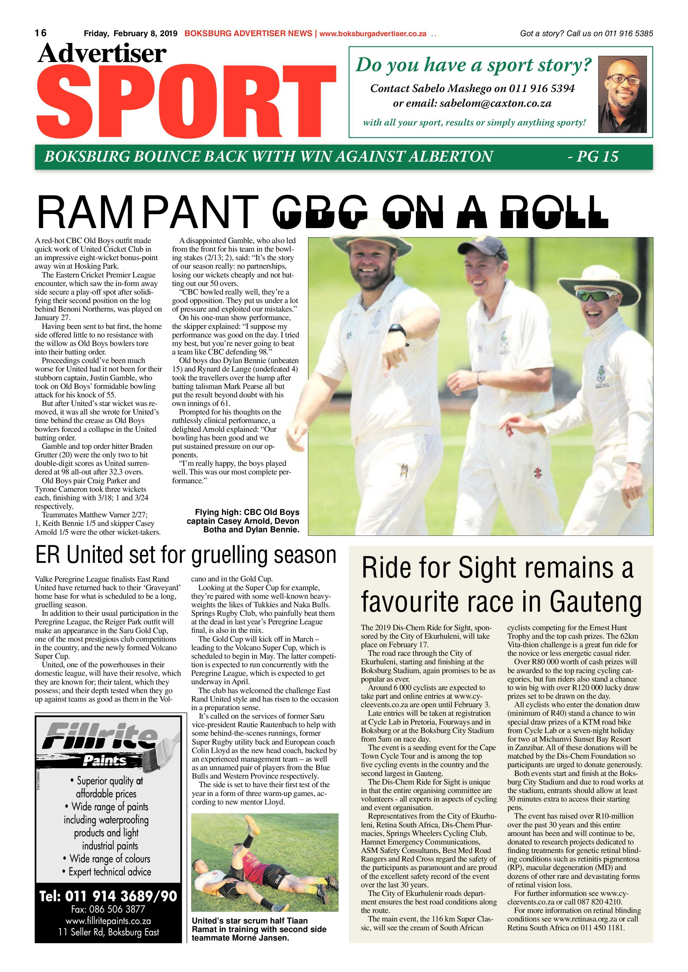 Boksburg Advertiser 05 February 2019 page 16