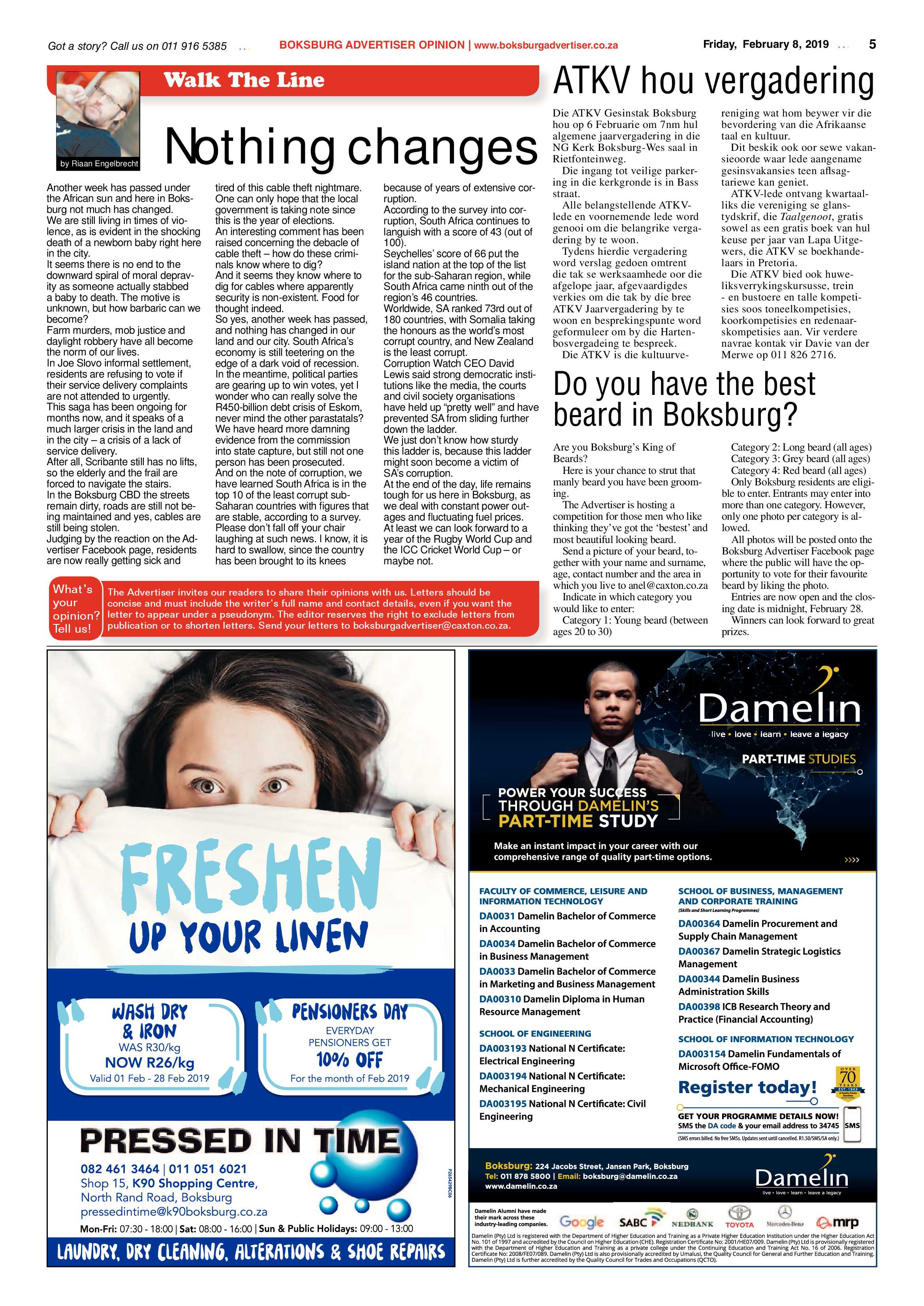 Boksburg Advertiser 05 February 2019 page 5
