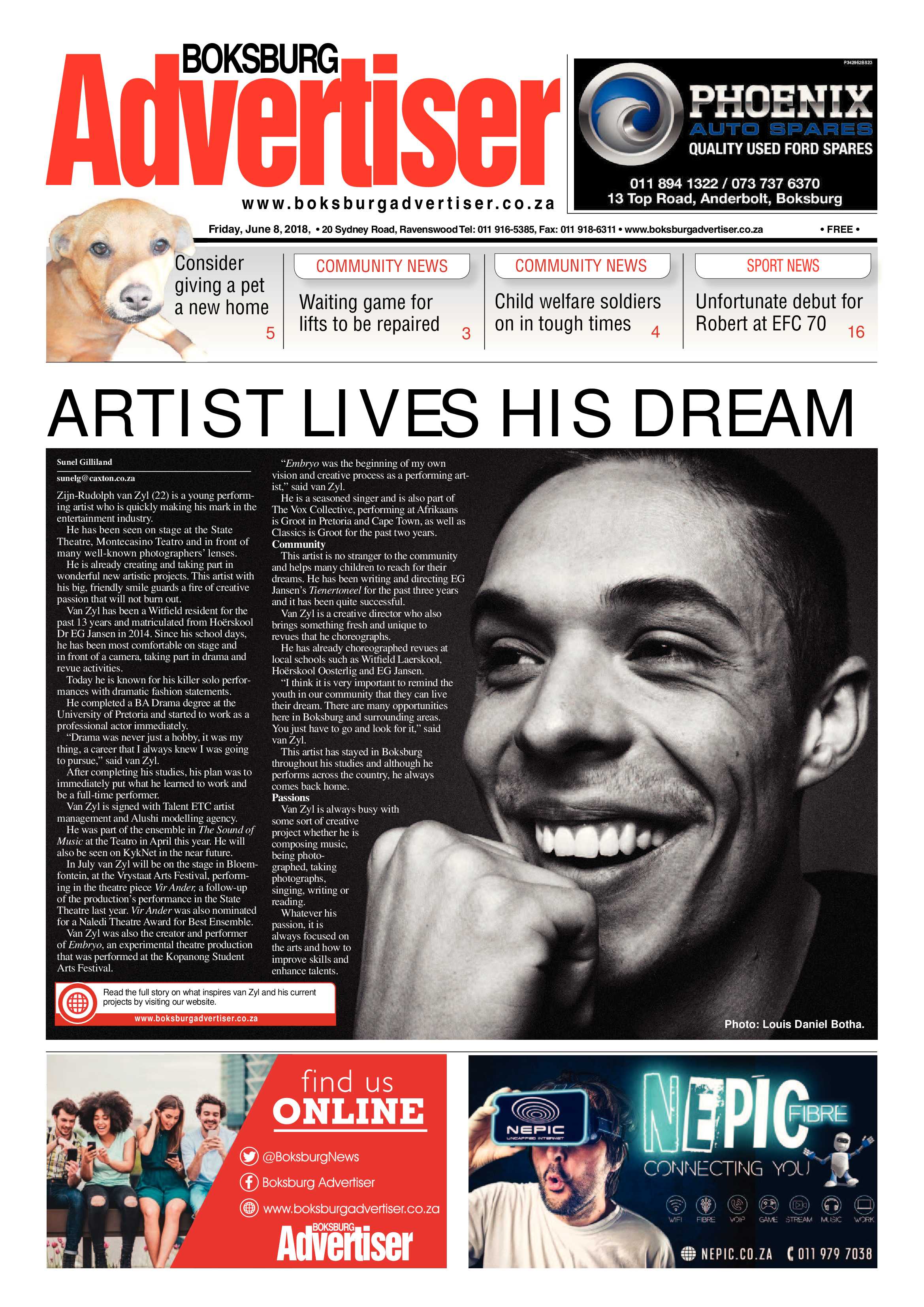 Boksburg Advertiser 05 June 2018 page 1