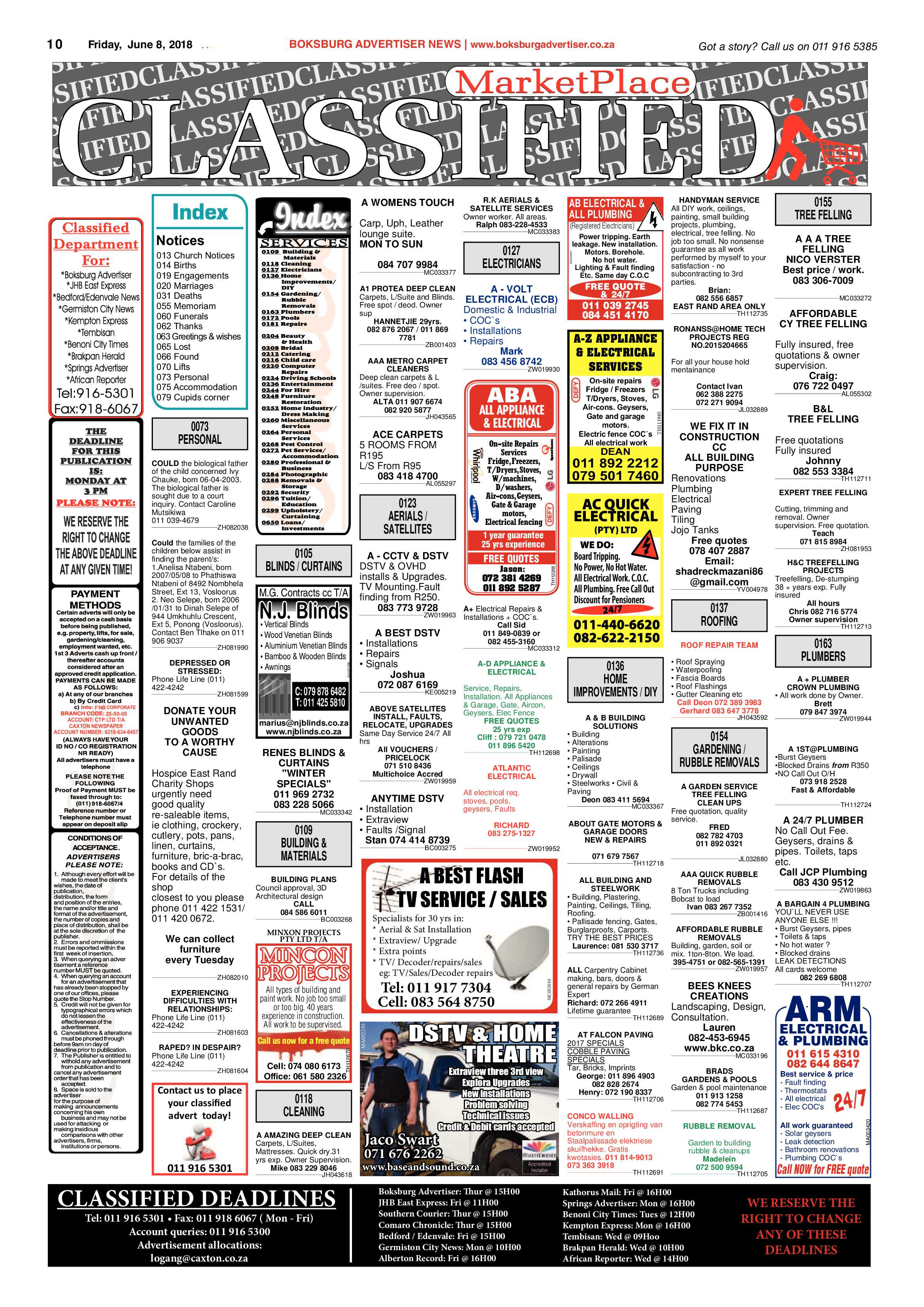 Boksburg Advertiser 05 June 2018 page 10