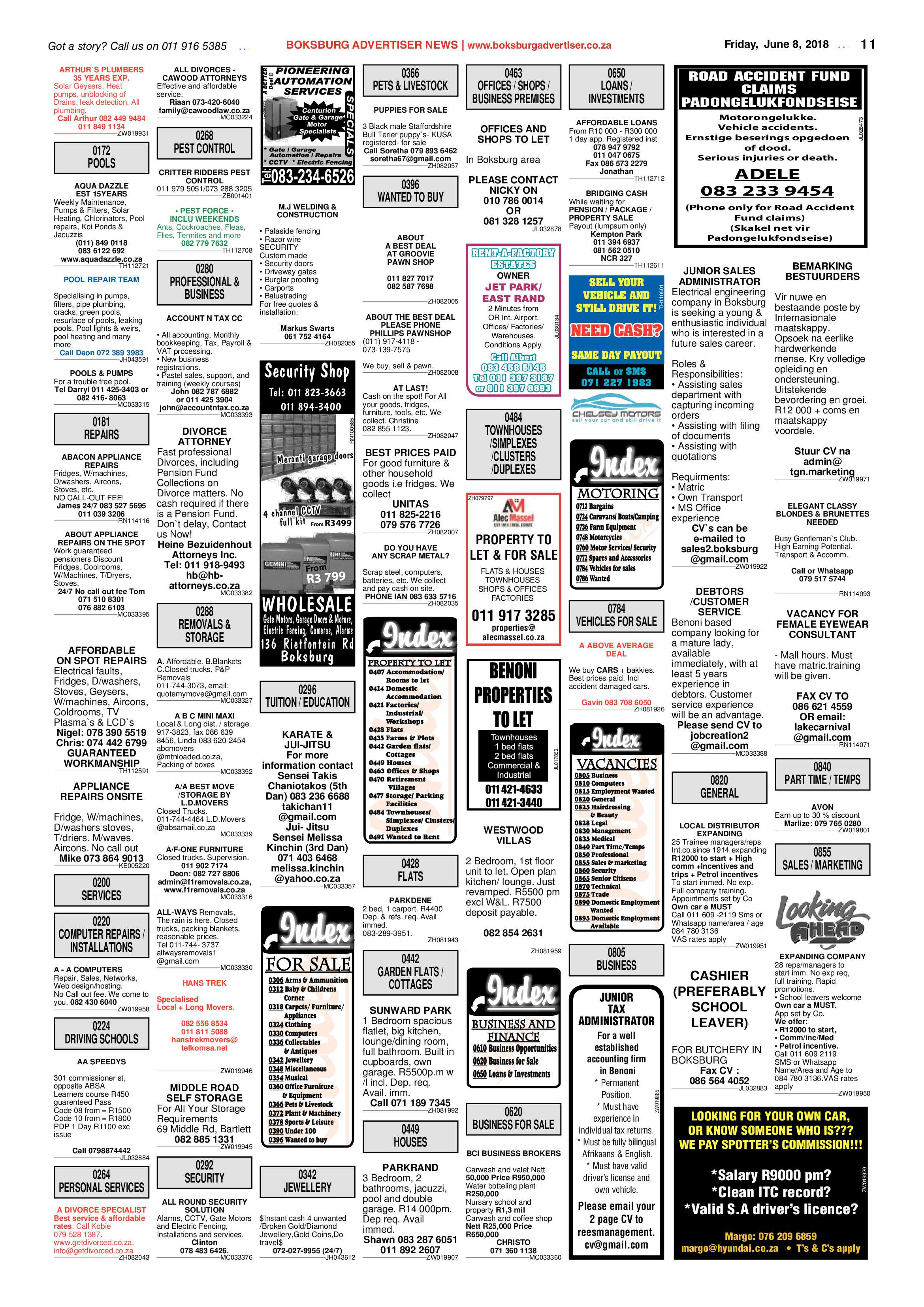 Boksburg Advertiser 05 June 2018 page 11