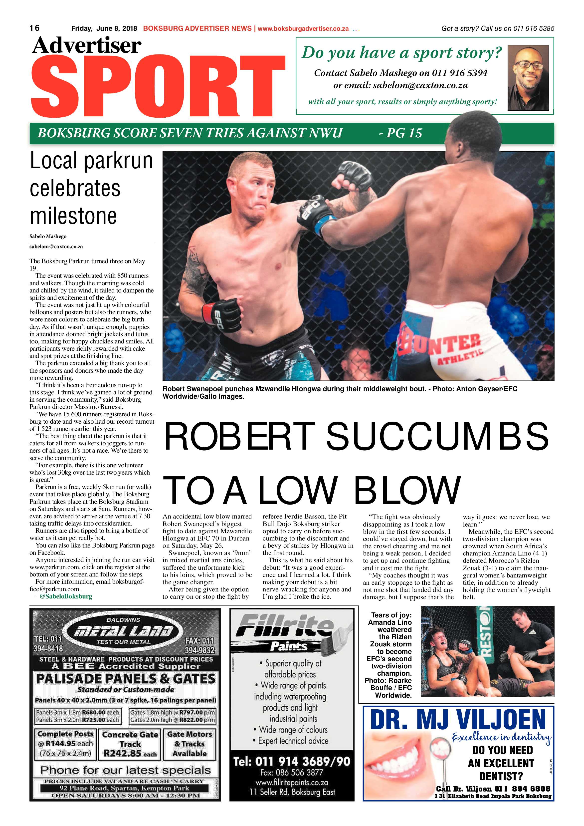 Boksburg Advertiser 05 June 2018 page 16