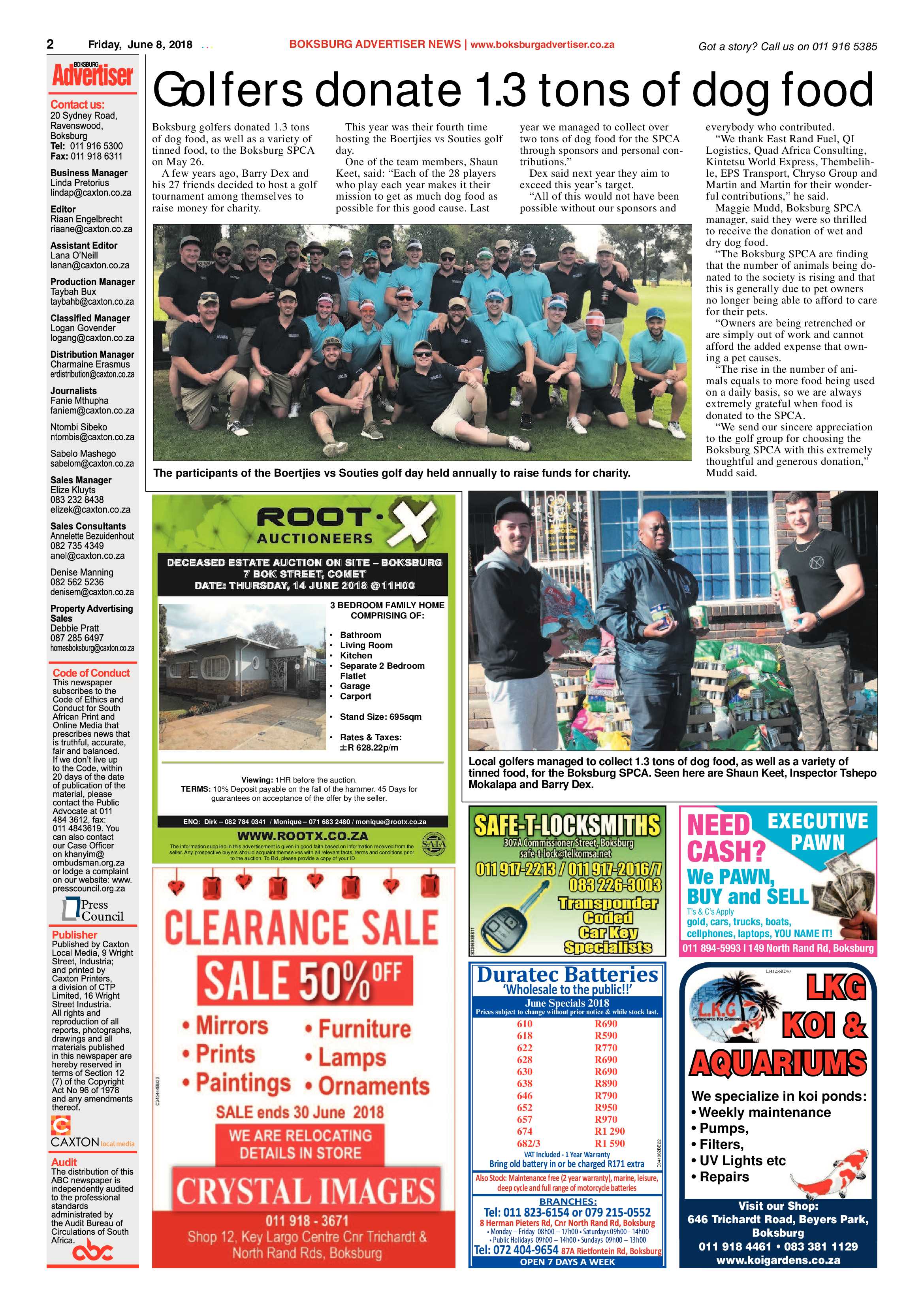 Boksburg Advertiser 05 June 2018 page 2