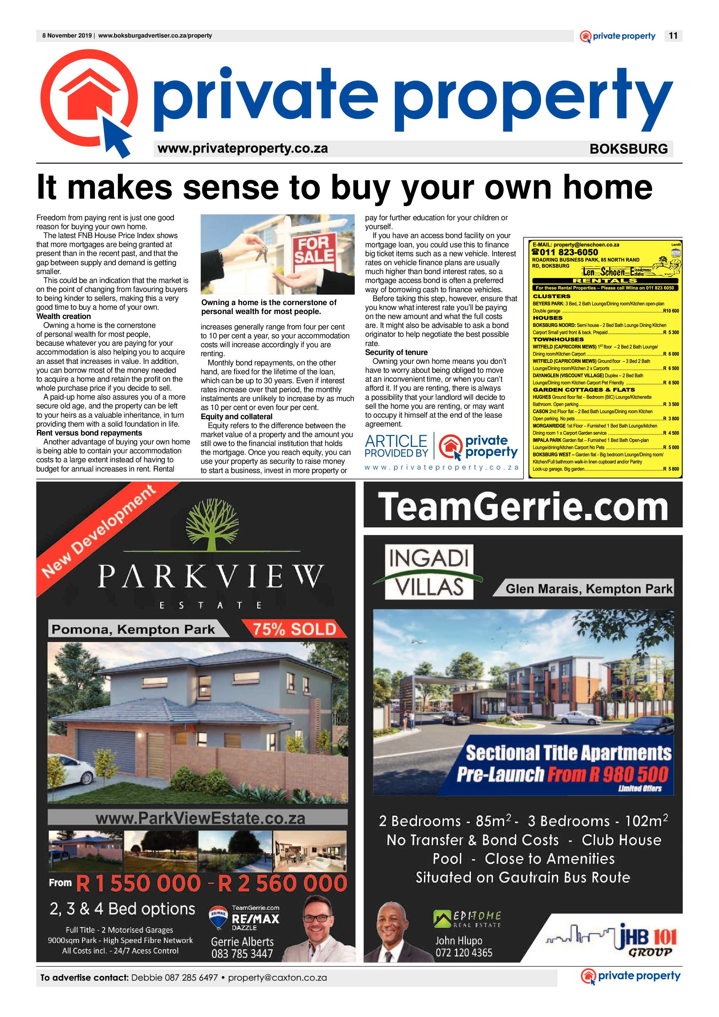 Boksburg Advertiser 05 November 2019 page 11