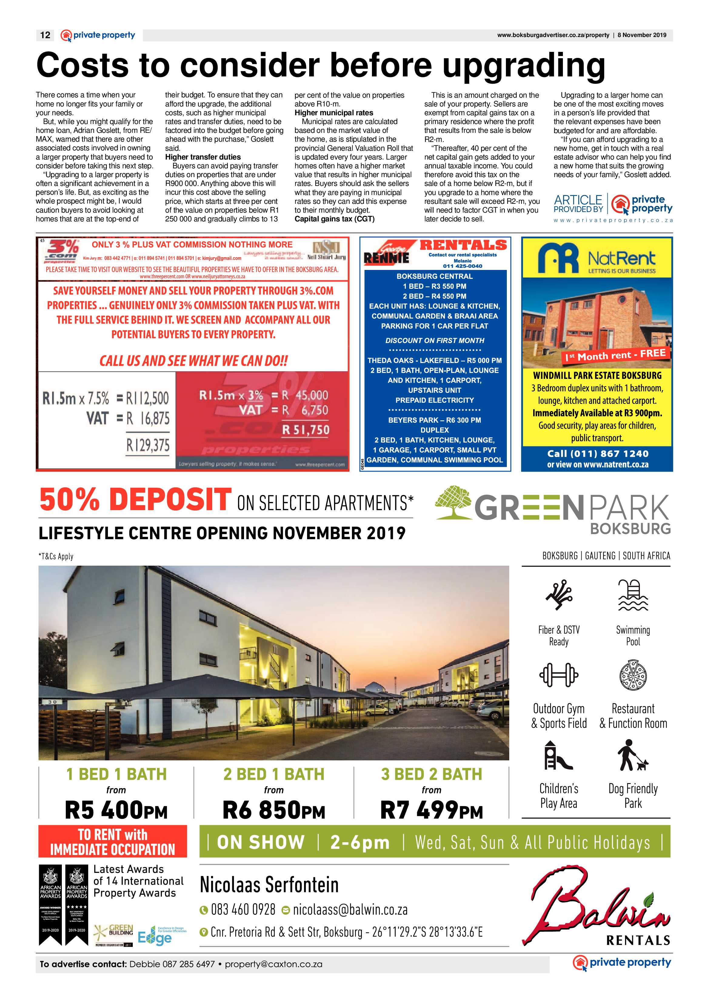 Boksburg Advertiser 05 November 2019 page 12