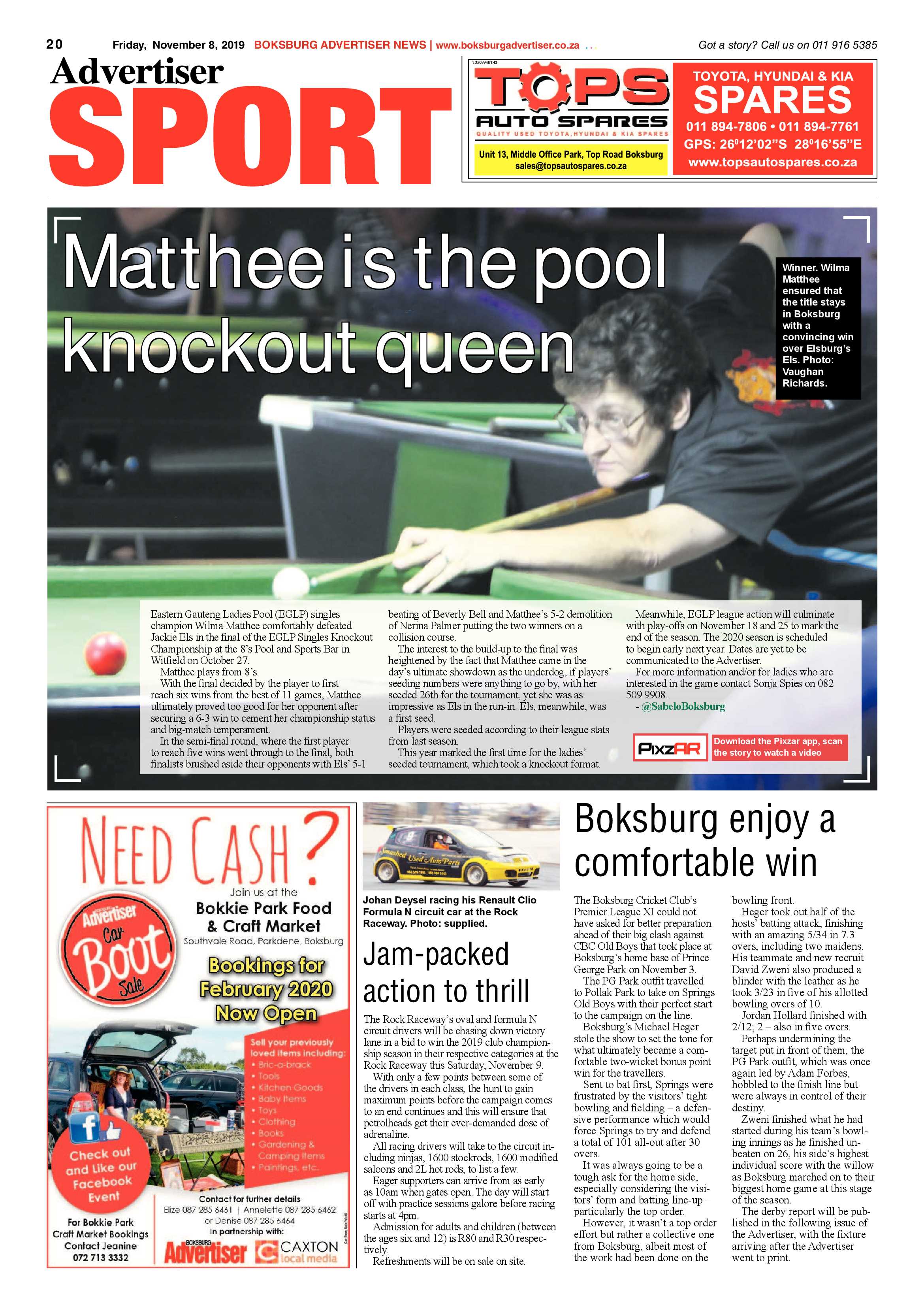 Boksburg Advertiser 05 November 2019 page 20