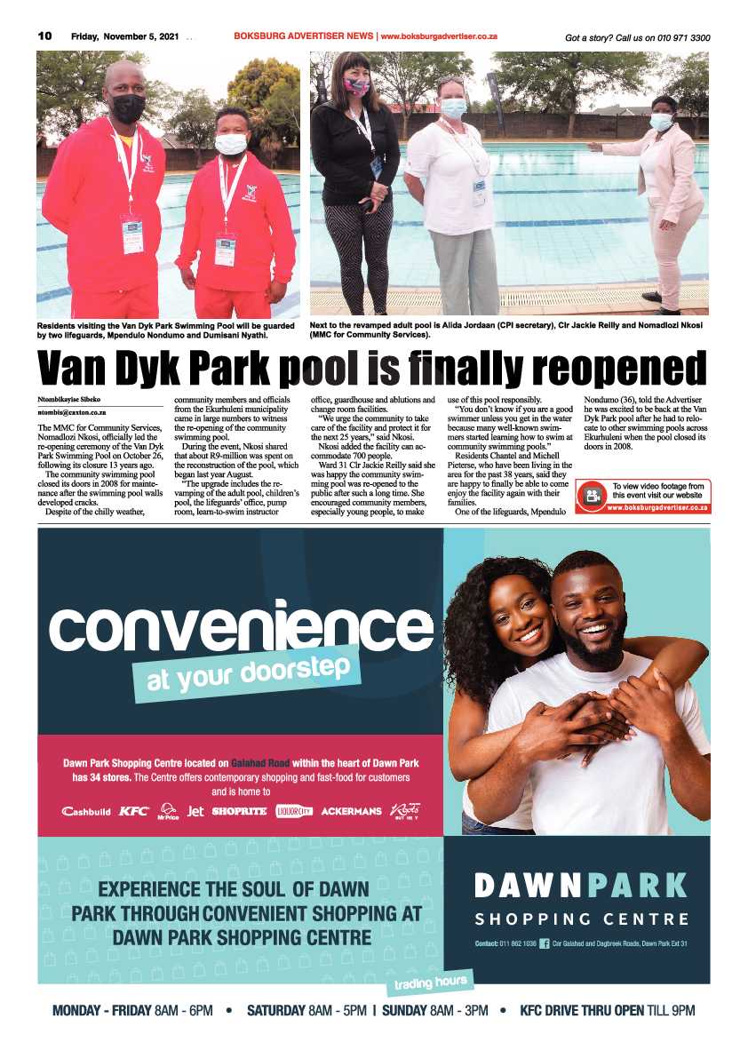 Boksburg Advertiser 05 November 2021 page 10