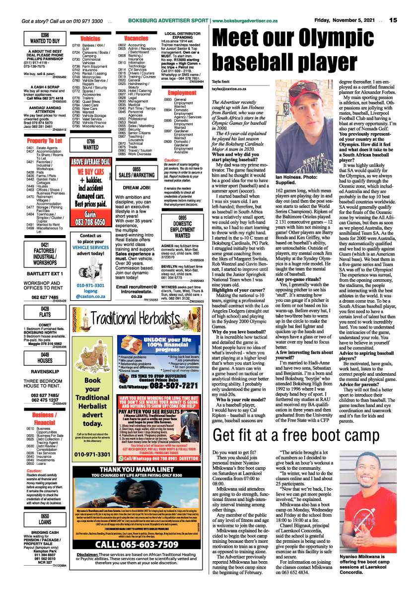 Boksburg Advertiser 05 November 2021 page 15