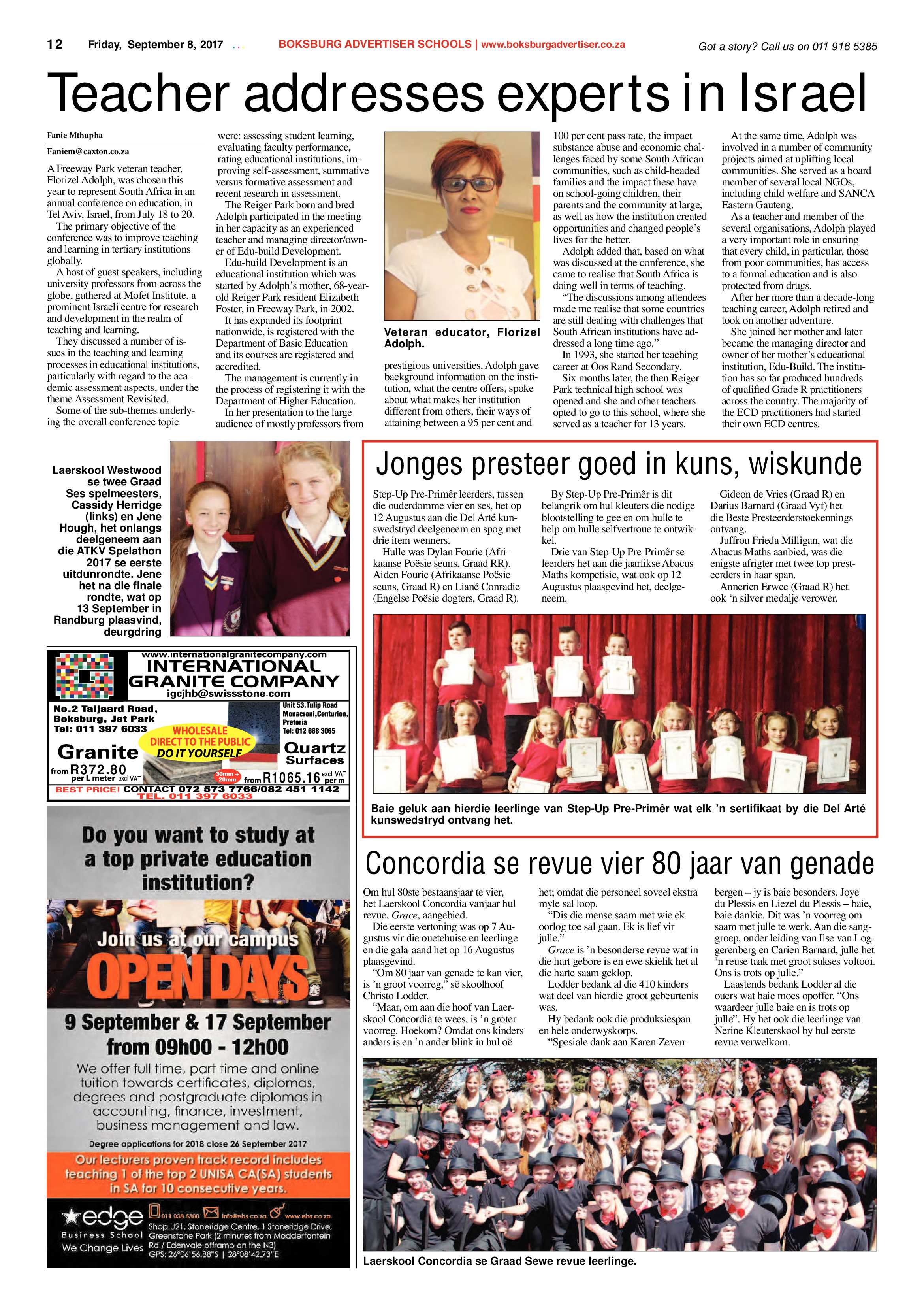 Boksburg Advertiser 05 September 2017 page 12