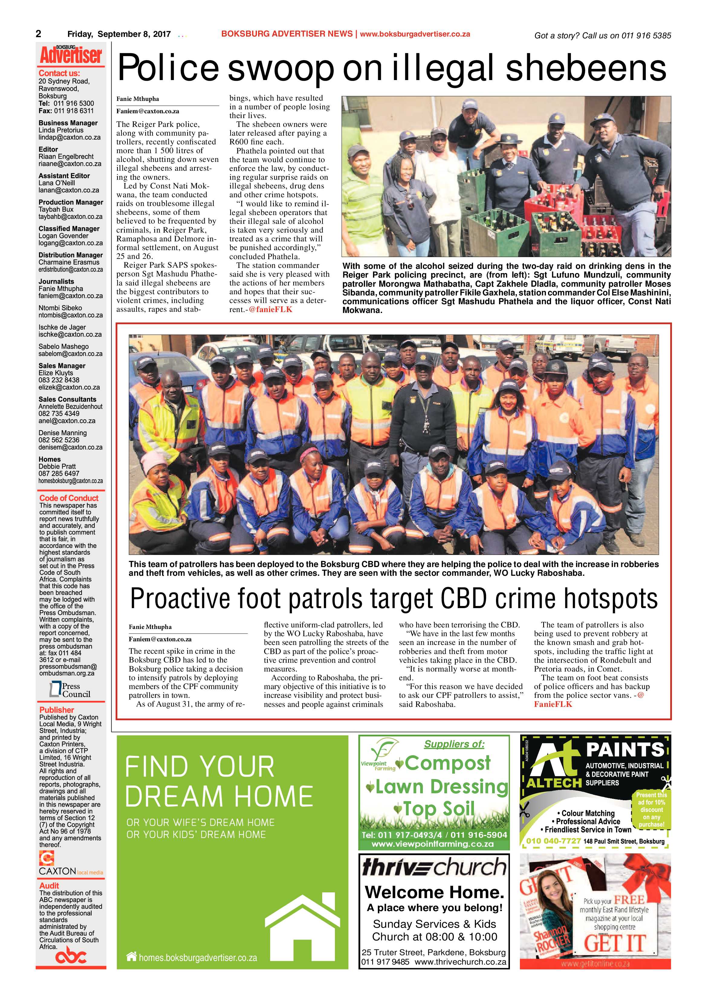 Boksburg Advertiser 05 September 2017 page 2
