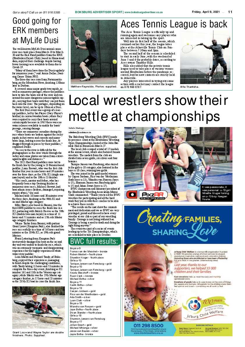 Boksburg Advertiser  06 April 2021 page 11