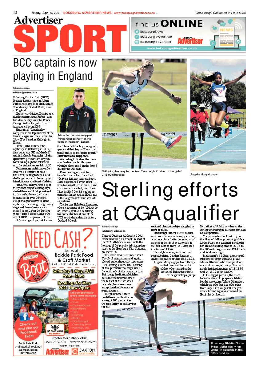 Boksburg Advertiser  06 April 2021 page 12