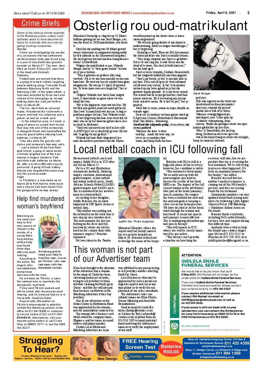 Boksburg Advertiser  06 April 2021 page 3