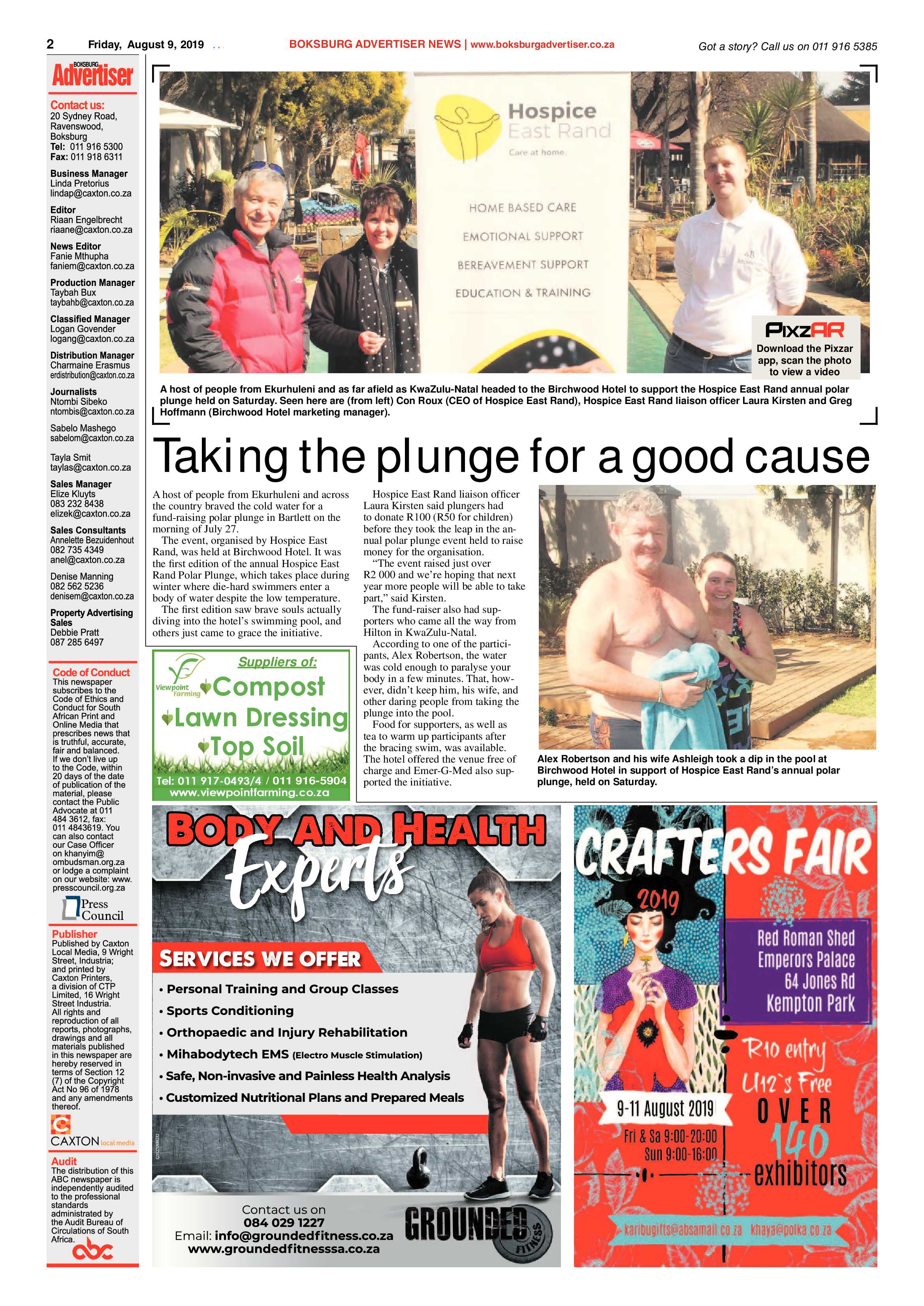 Boksburg Advertiser 06 August 2019 page 2