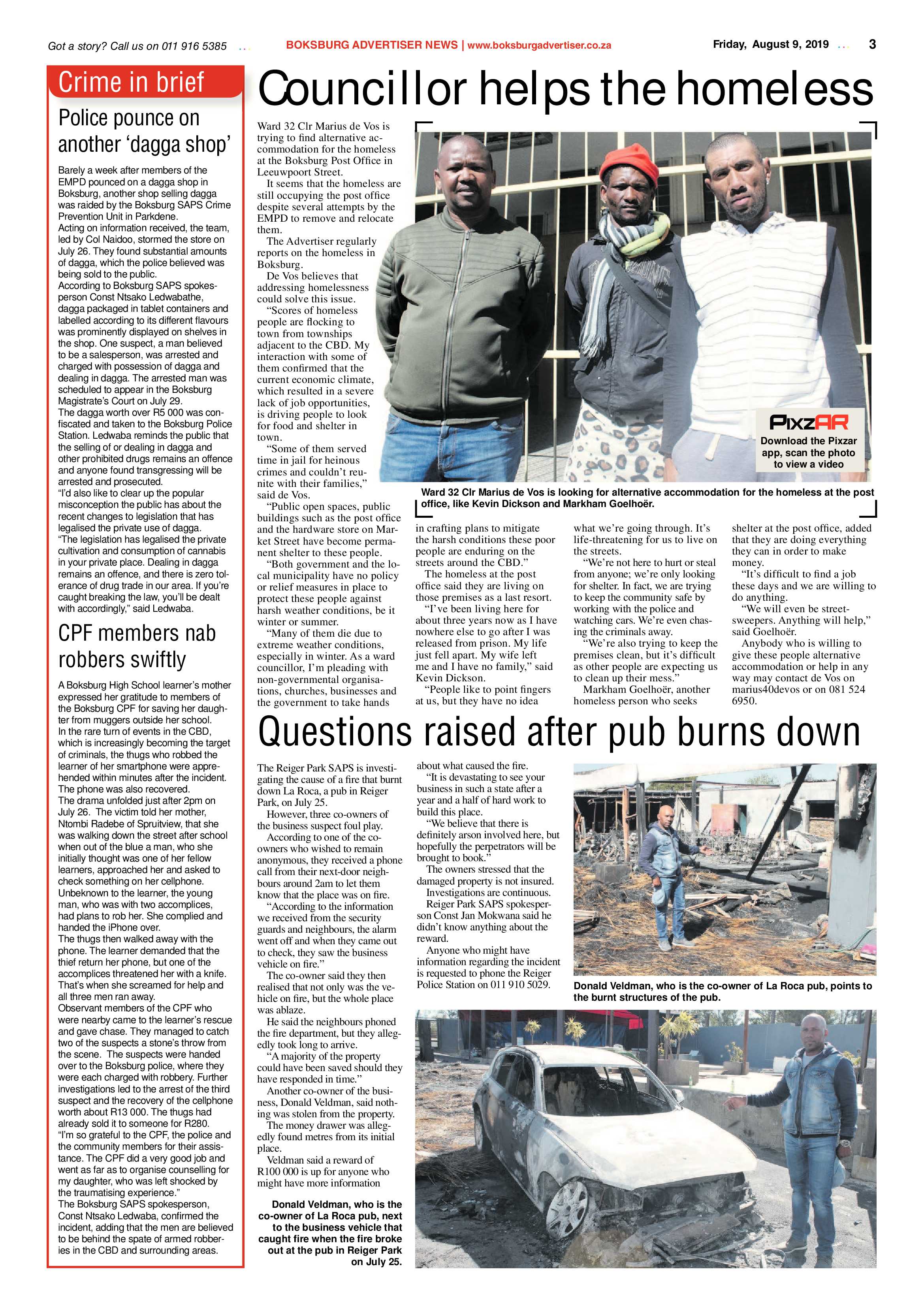 Boksburg Advertiser 06 August 2019 page 3