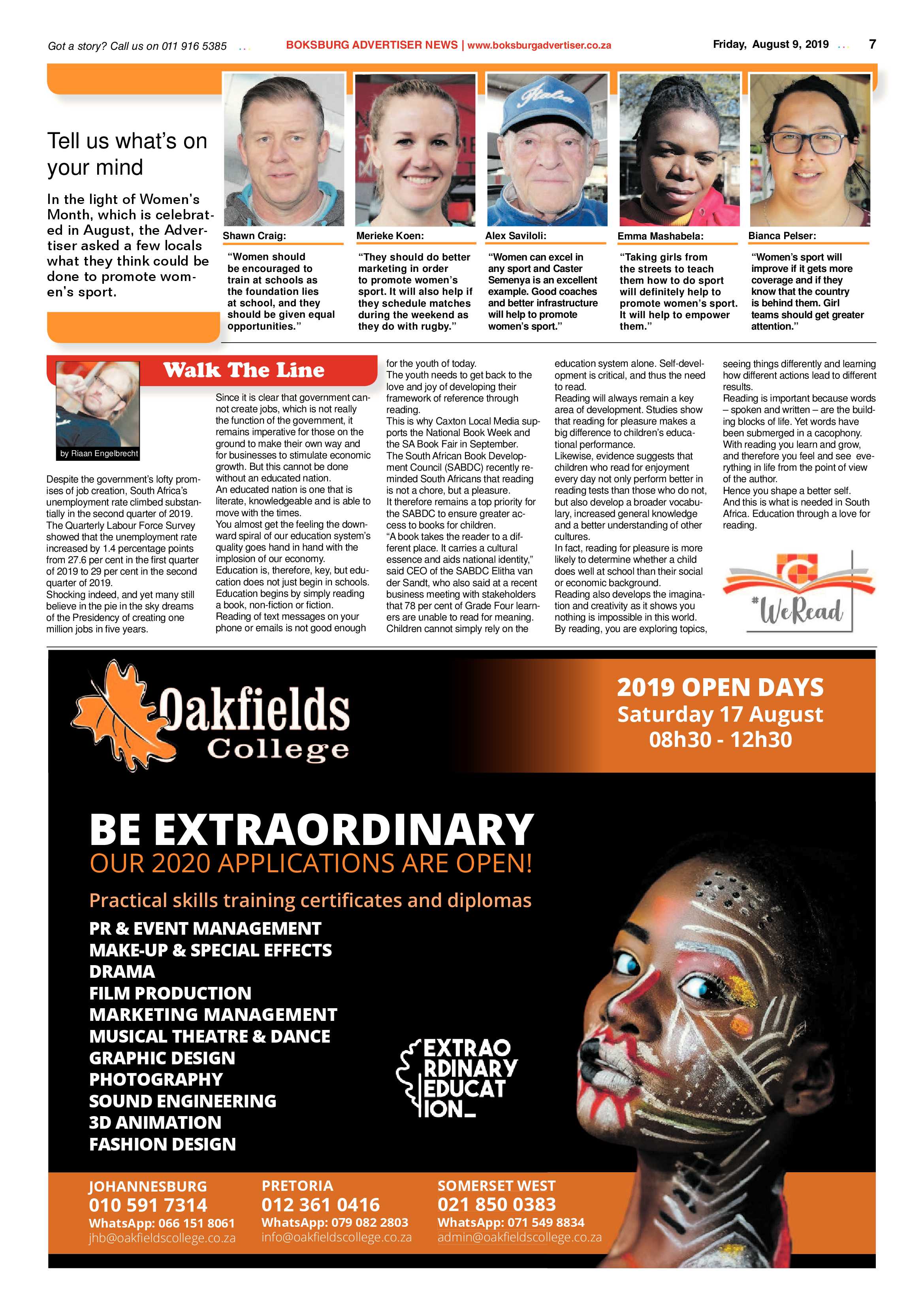 Boksburg Advertiser 06 August 2019 page 7
