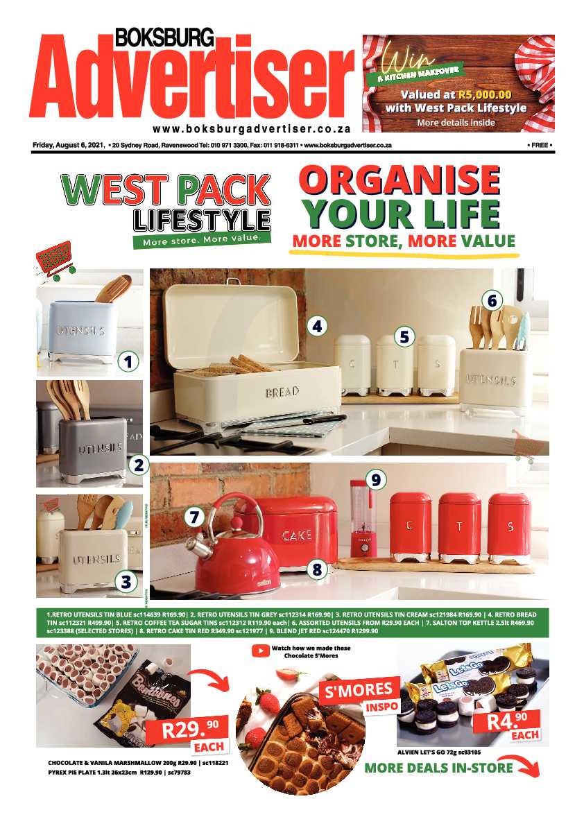 Boksburg Advertiser 06 August 2021 page 1