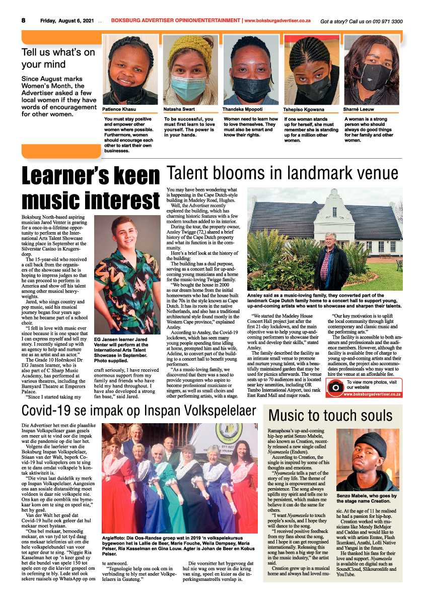 Boksburg Advertiser 06 August 2021 page 10