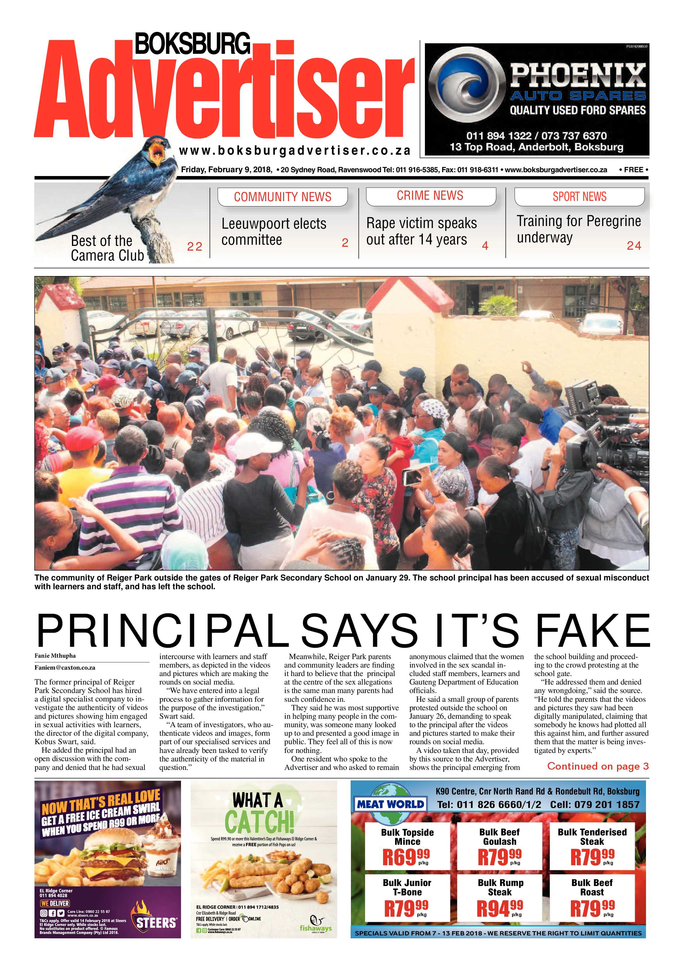 Boksburg Advertiser 06 February 2018 page 1