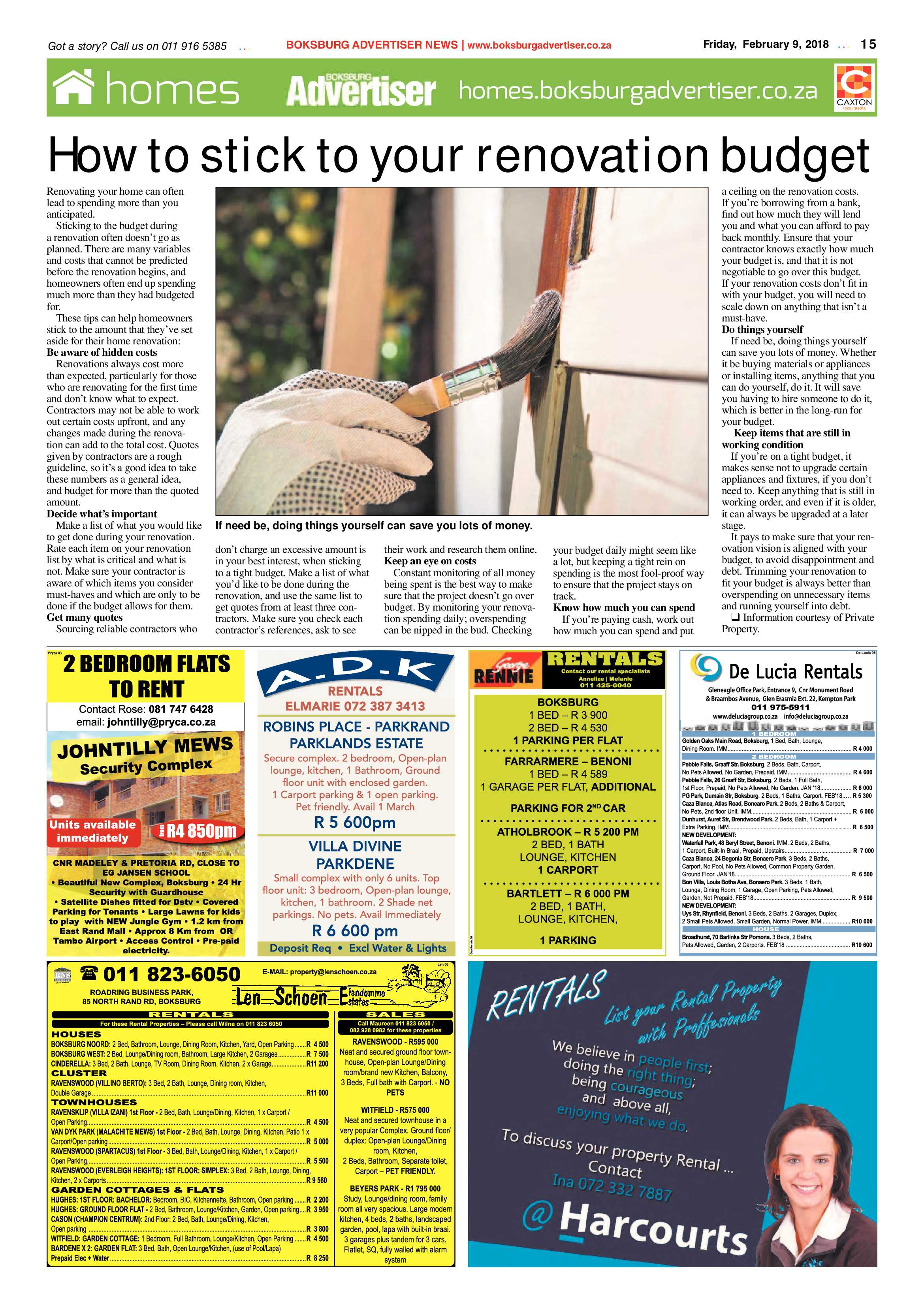 Boksburg Advertiser 06 February 2018 page 15