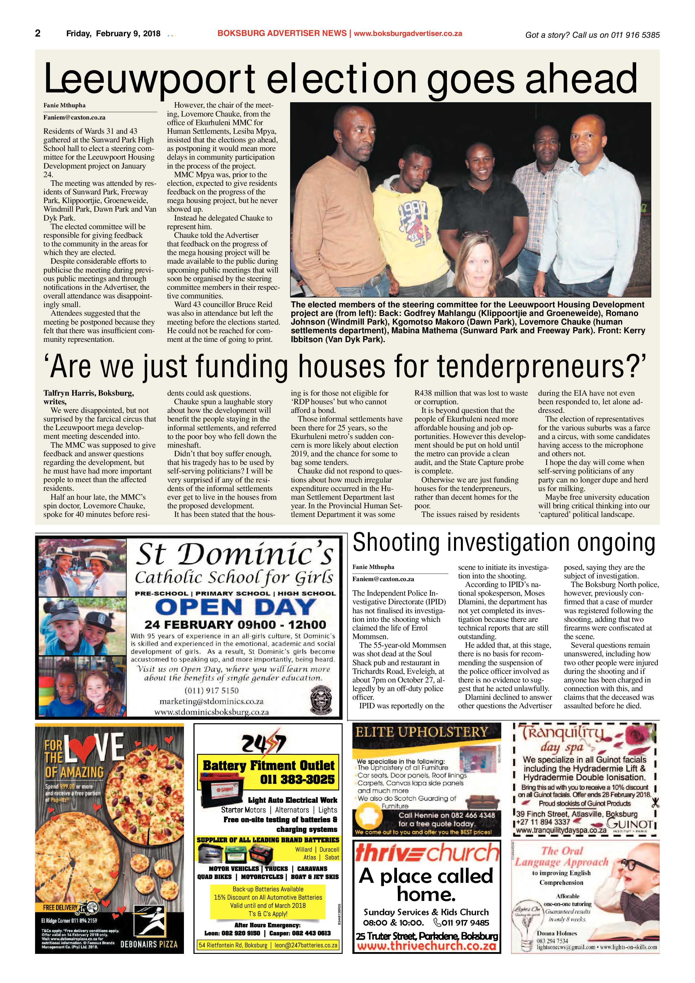 Boksburg Advertiser 06 February 2018 page 2