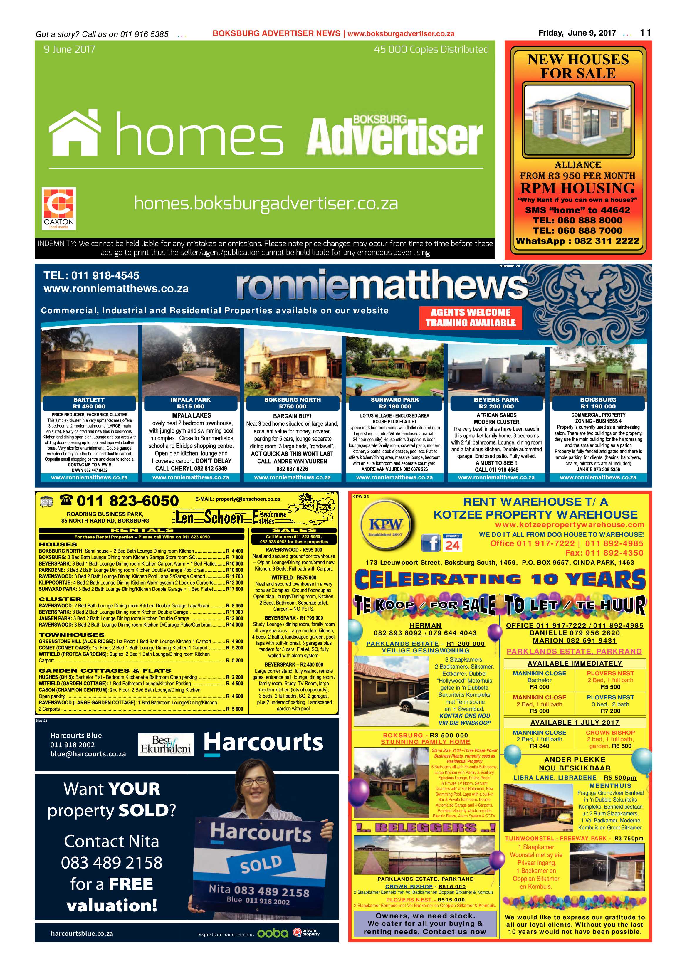 Boksburg Advertiser 06 June 2017 page 11