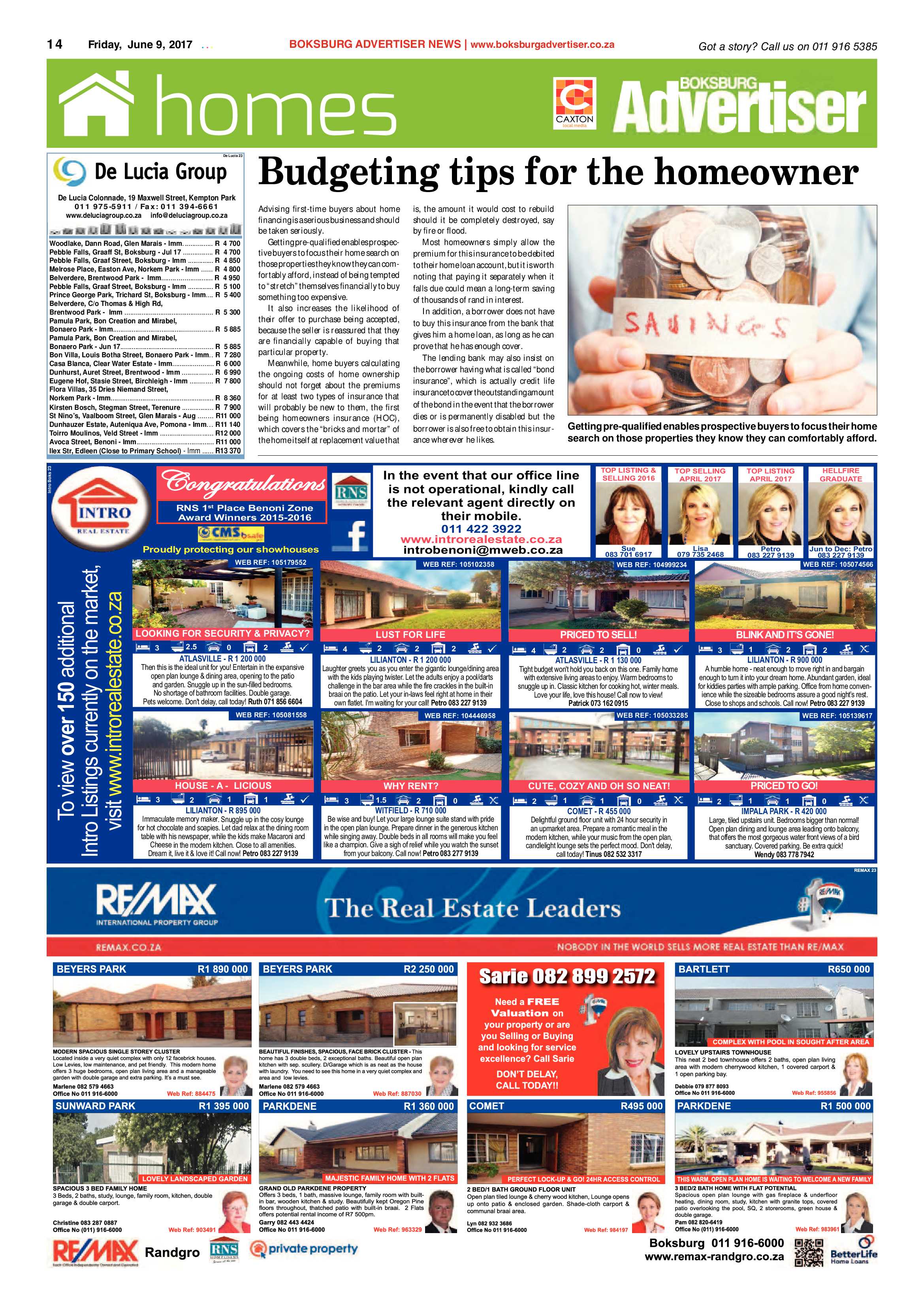 Boksburg Advertiser 06 June 2017 page 14