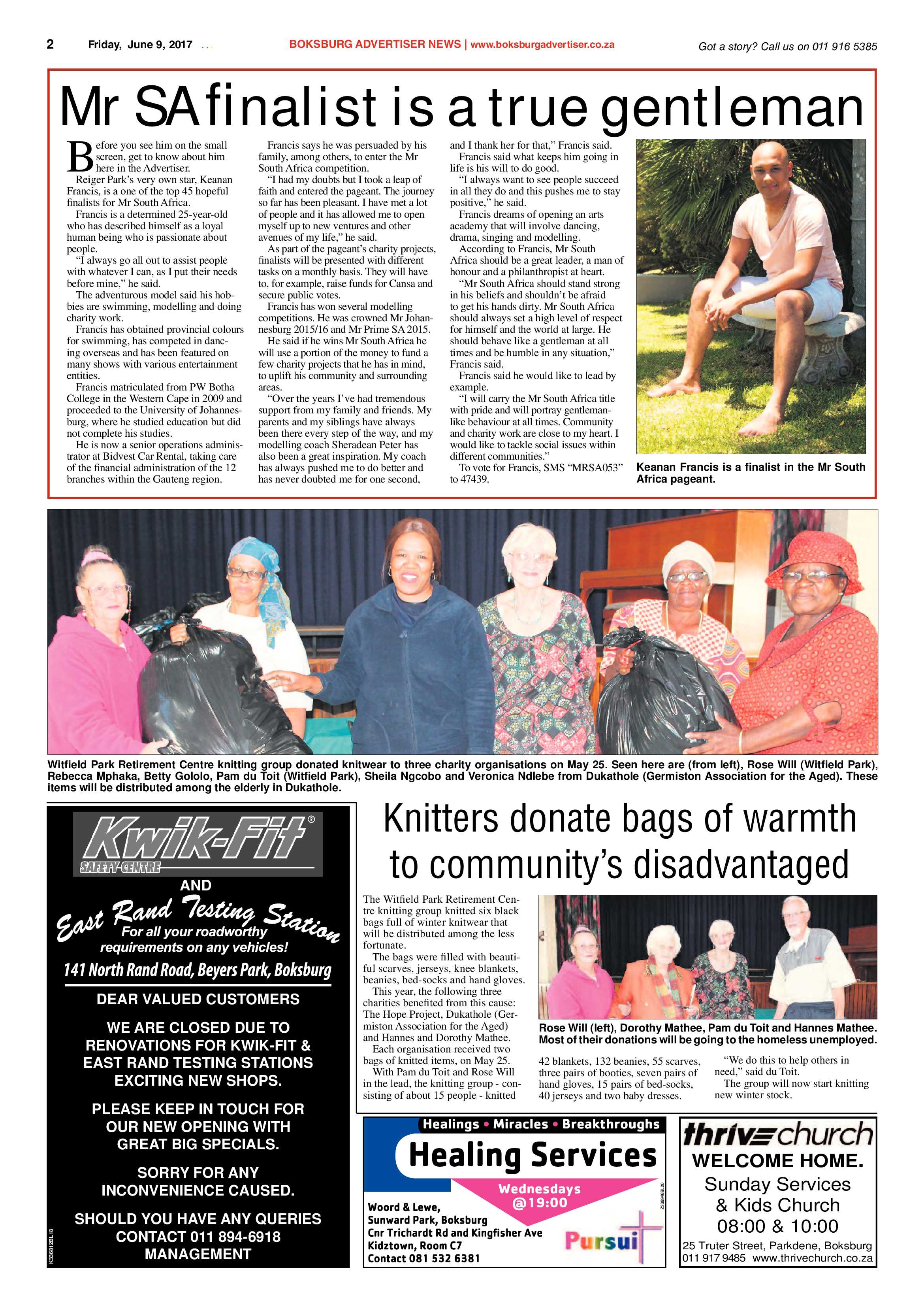 Boksburg Advertiser 06 June 2017 page 2