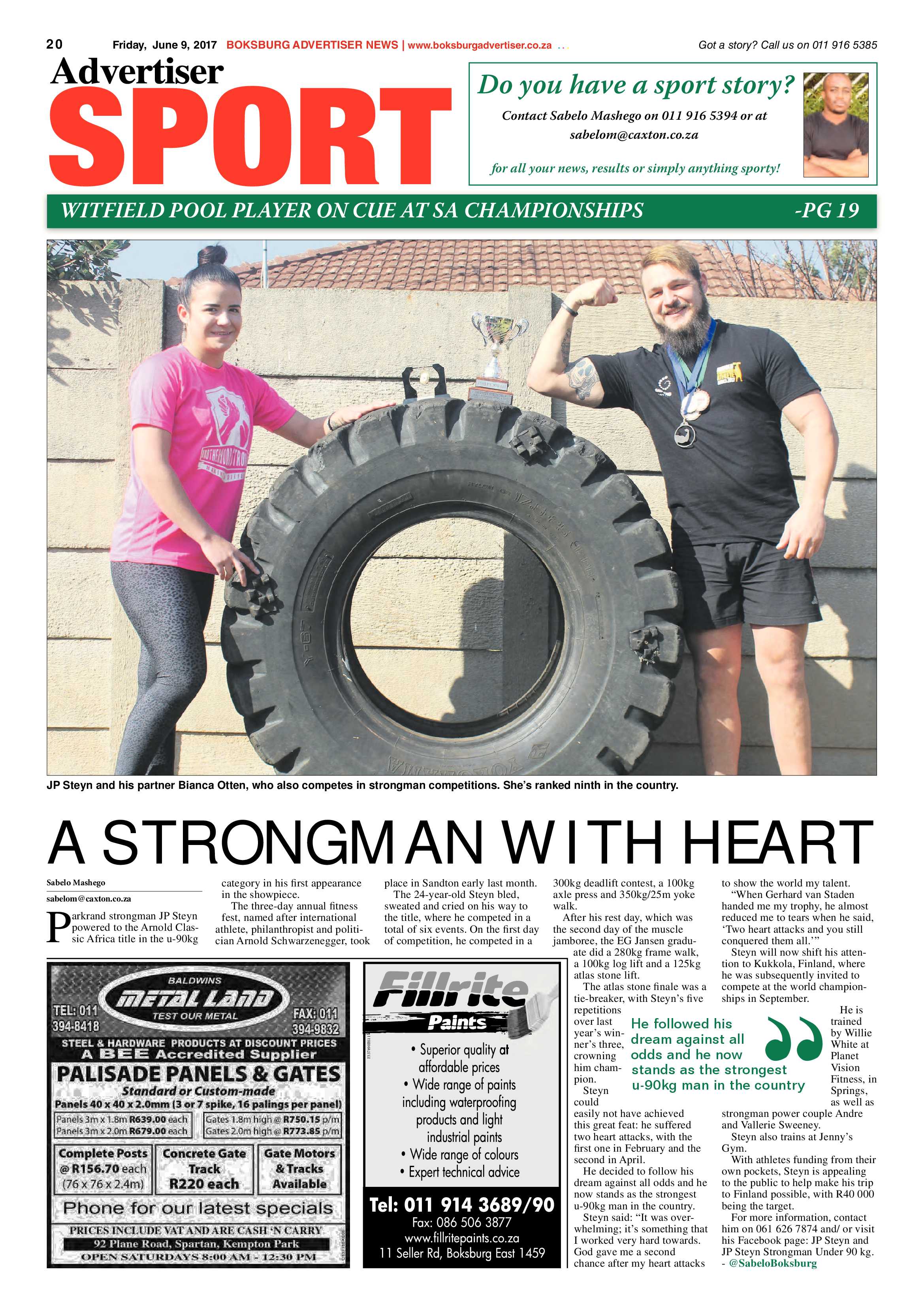 Boksburg Advertiser 06 June 2017 page 20