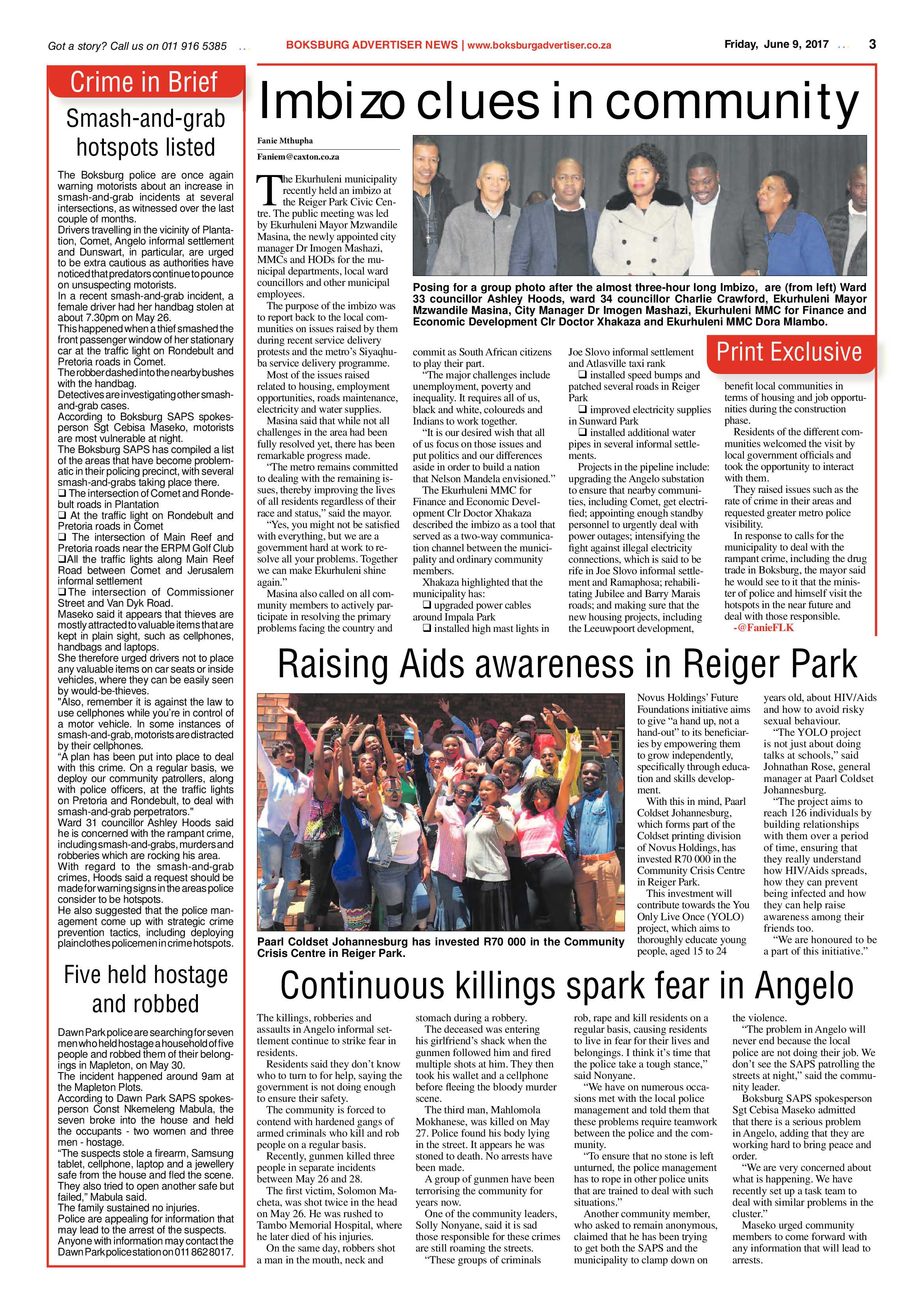 Boksburg Advertiser 06 June 2017 page 3