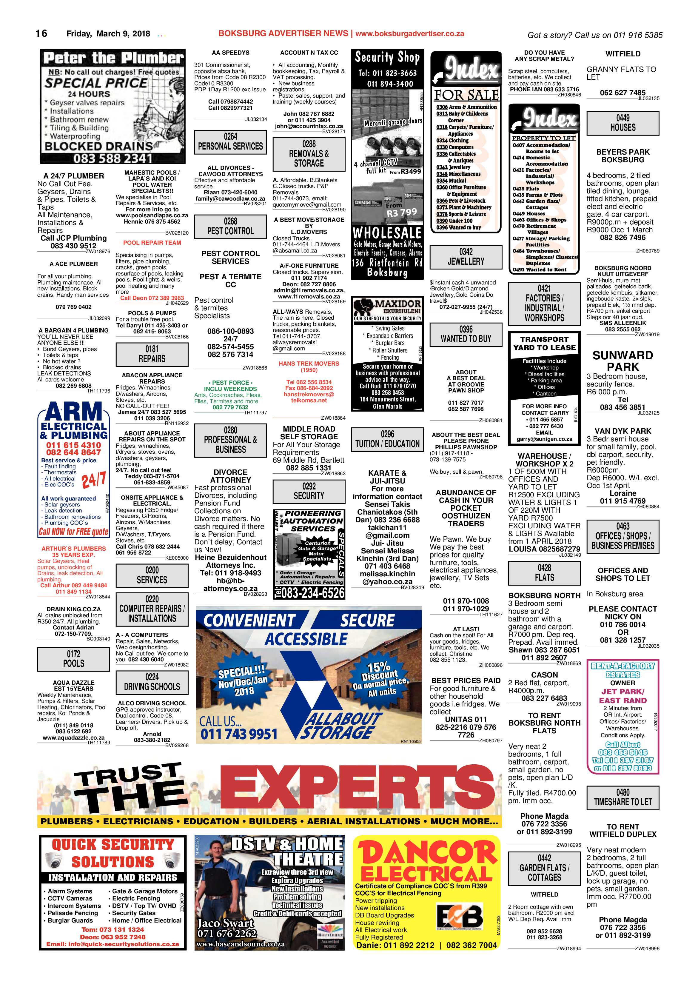 Boksburg Advertiser 06 March 2018 page 16
