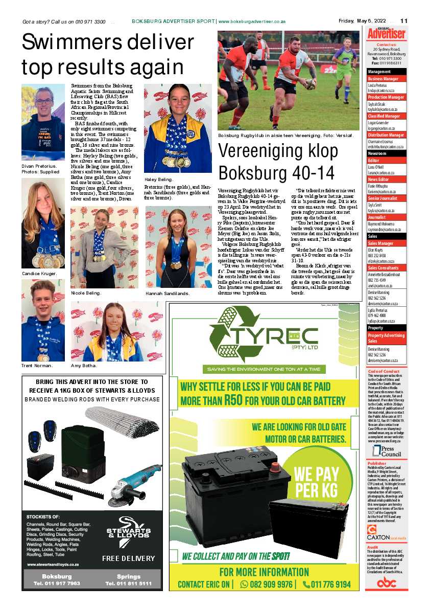 Boksburg Advertiser 06 May 2022 page 11
