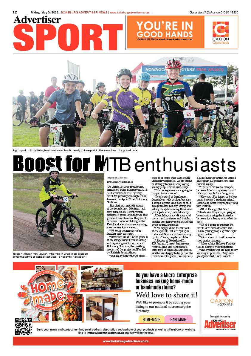 Boksburg Advertiser 06 May 2022 page 12