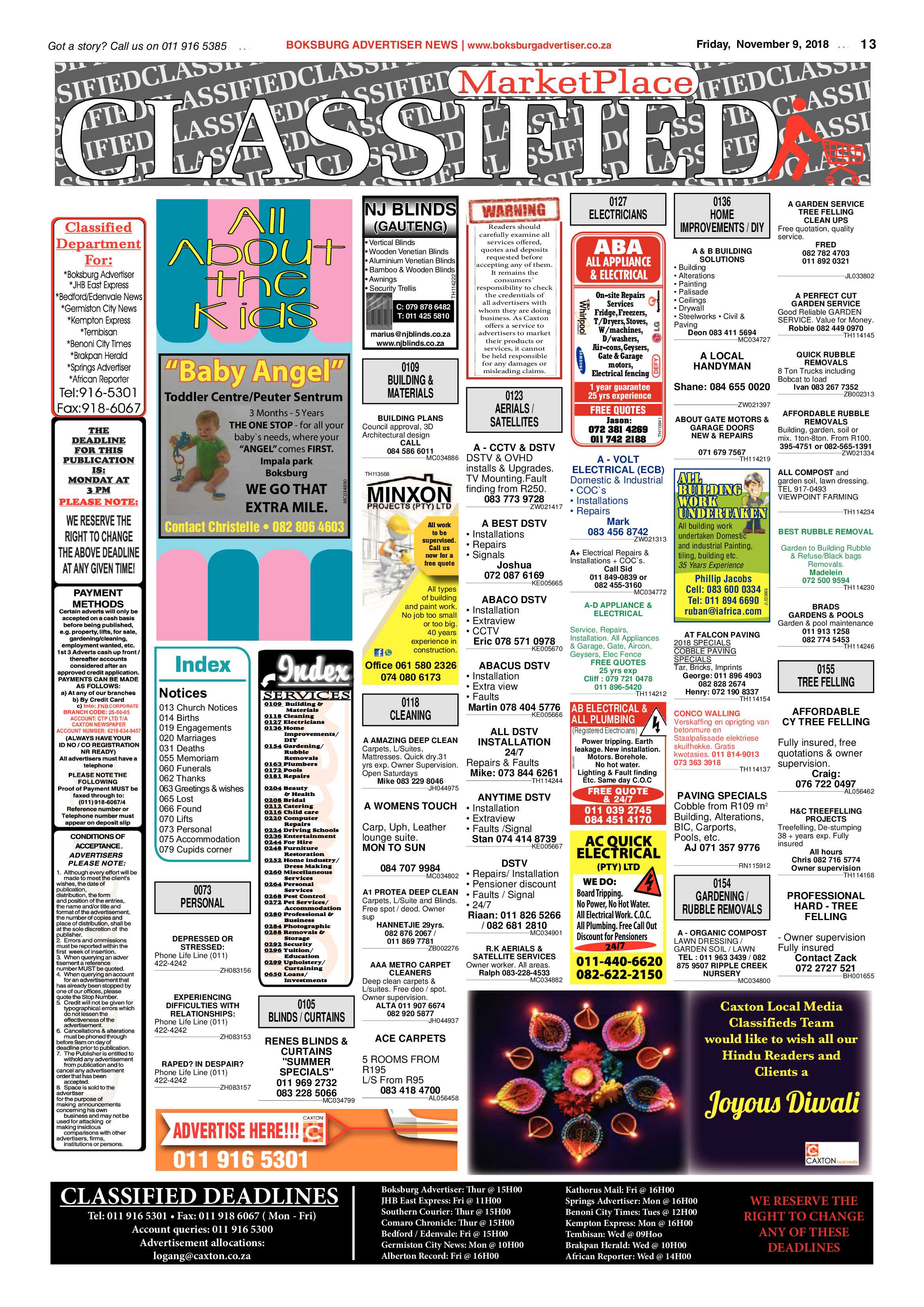 Boksburg Advertiser 06 November 2018 page 13