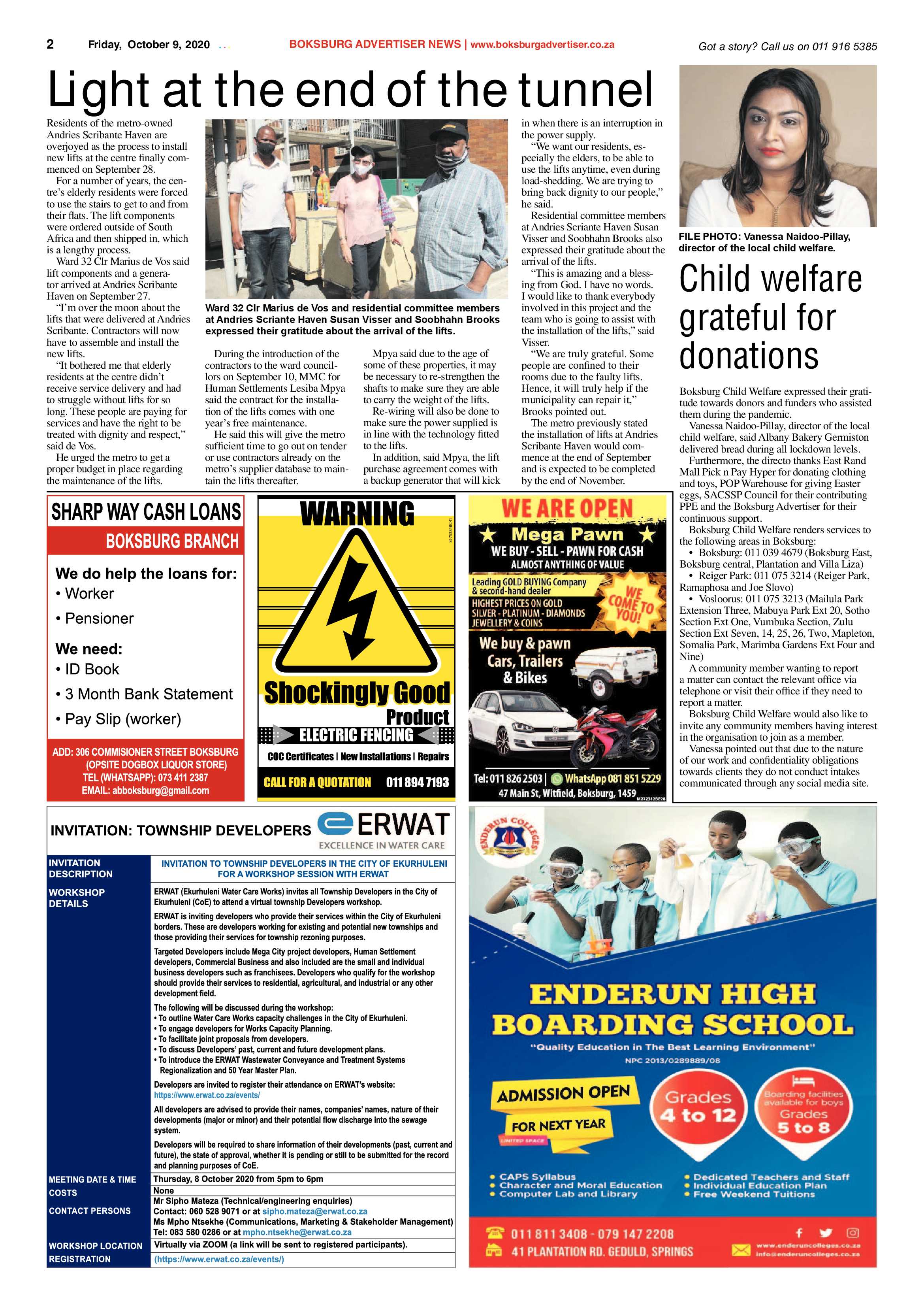 Boksburg Advertiser 06 October  2020 page 2