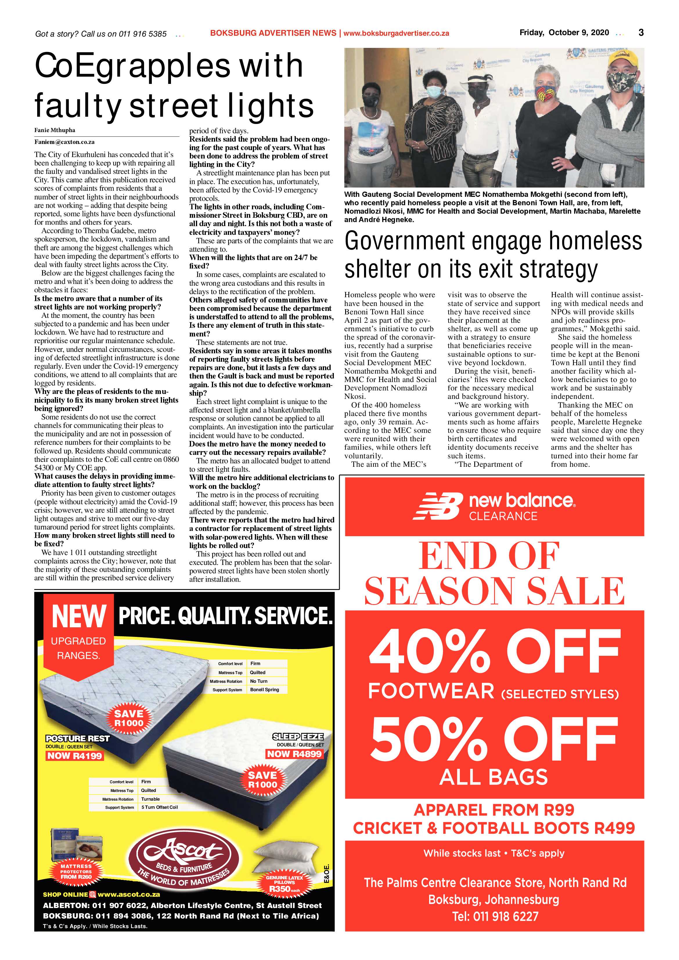 Boksburg Advertiser 06 October  2020 page 3