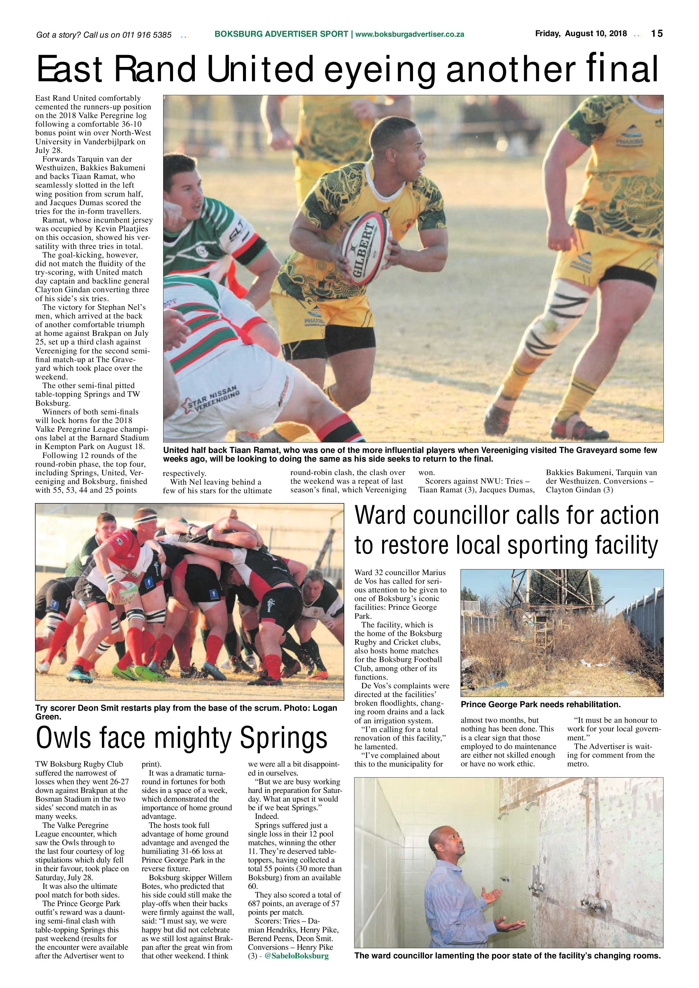 Boksburg Advertiser 07 August 2018 page 15