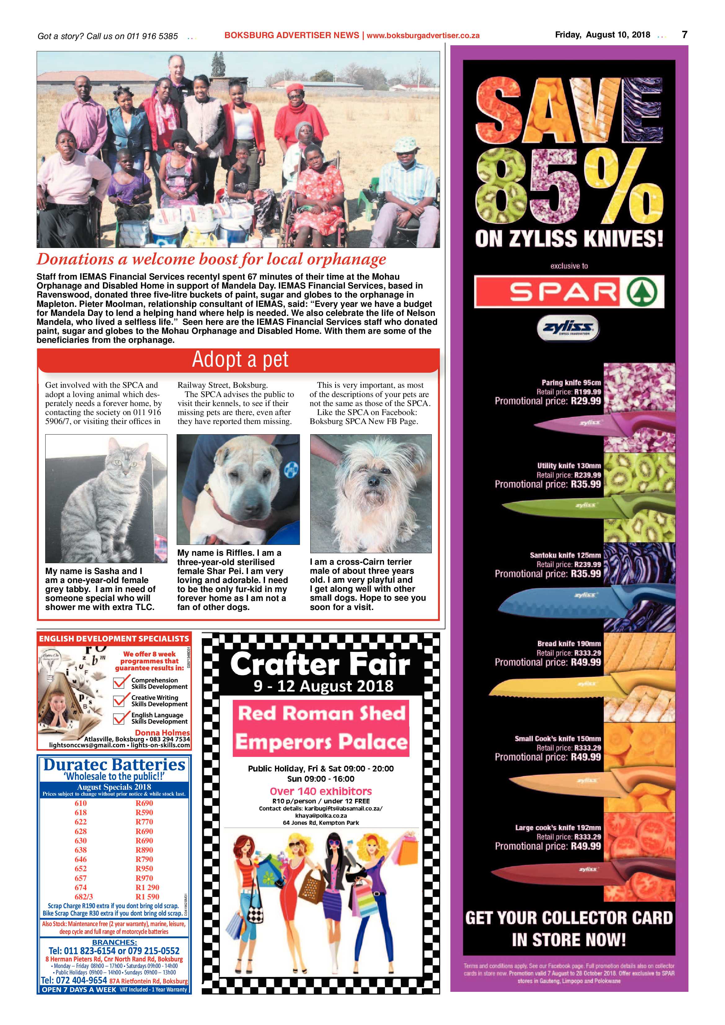 Boksburg Advertiser 07 August 2018 page 7