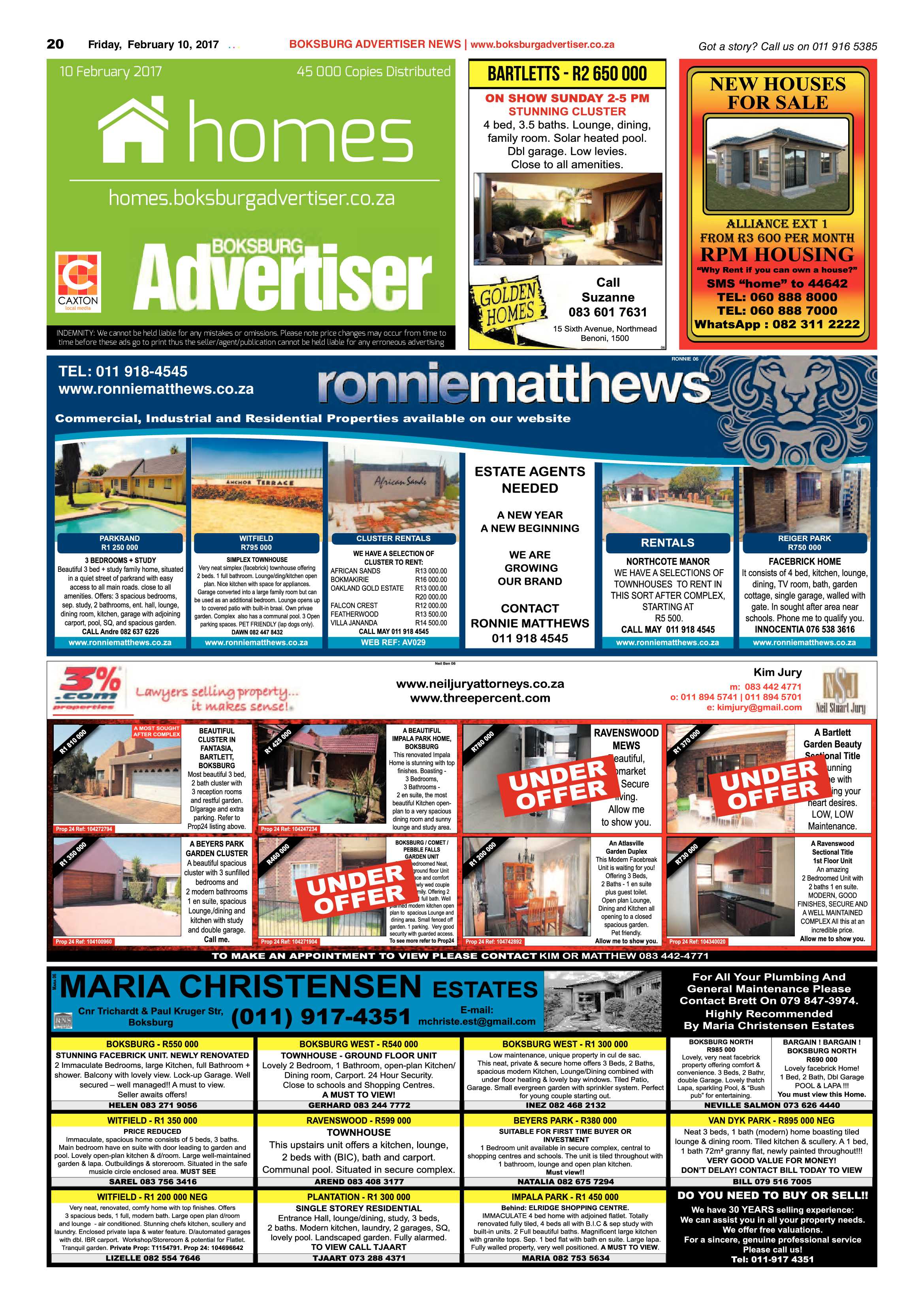 Boksburg Advertiser 07 February 2017 page 20