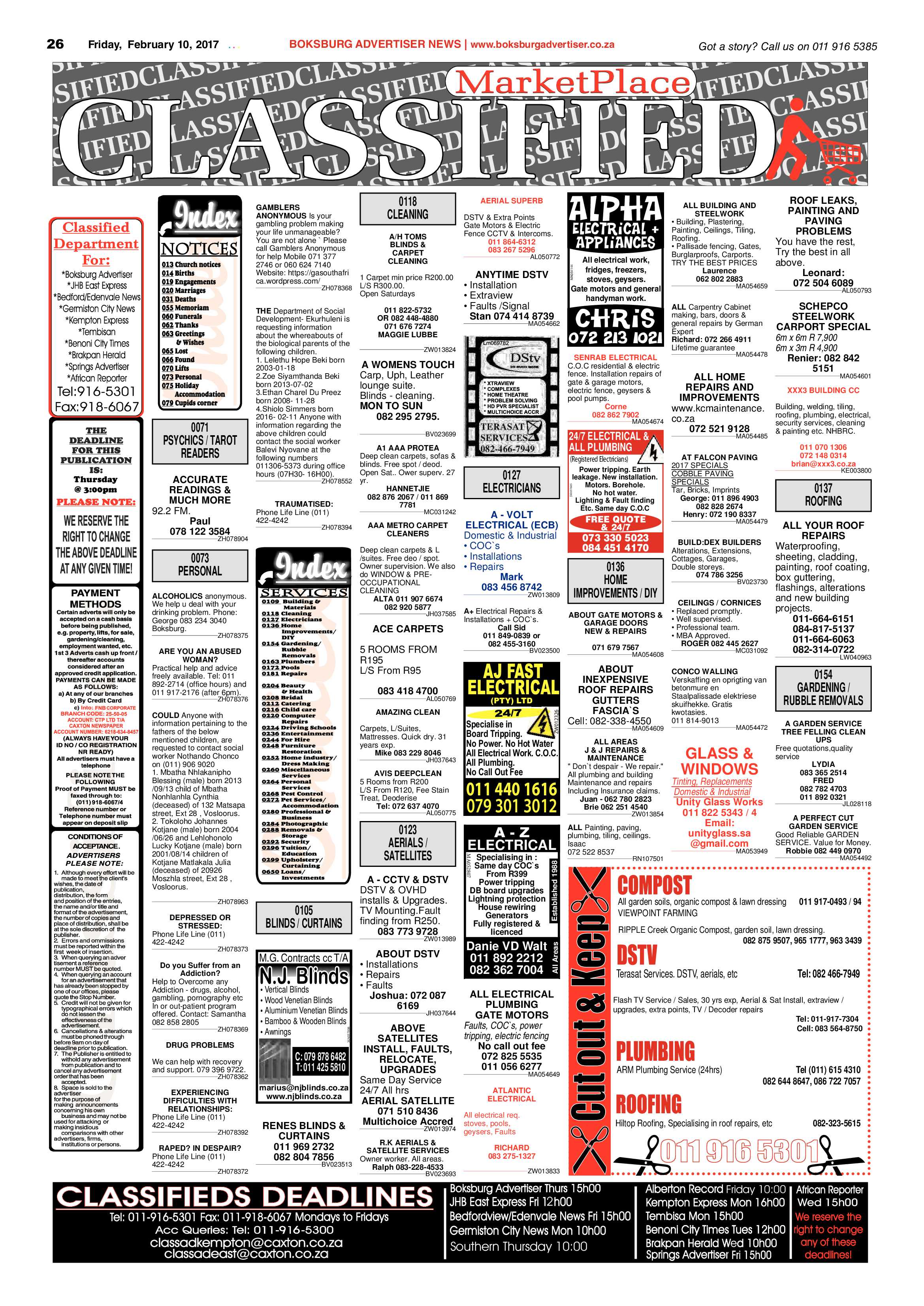 Boksburg Advertiser 07 February 2017 page 26