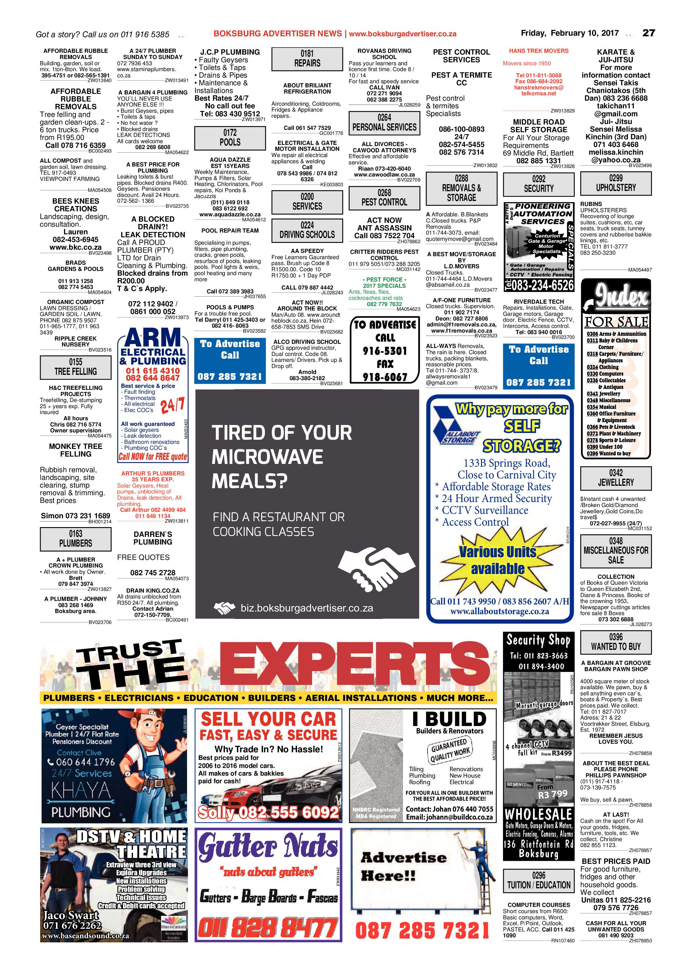 Boksburg Advertiser 07 February 2017 page 27